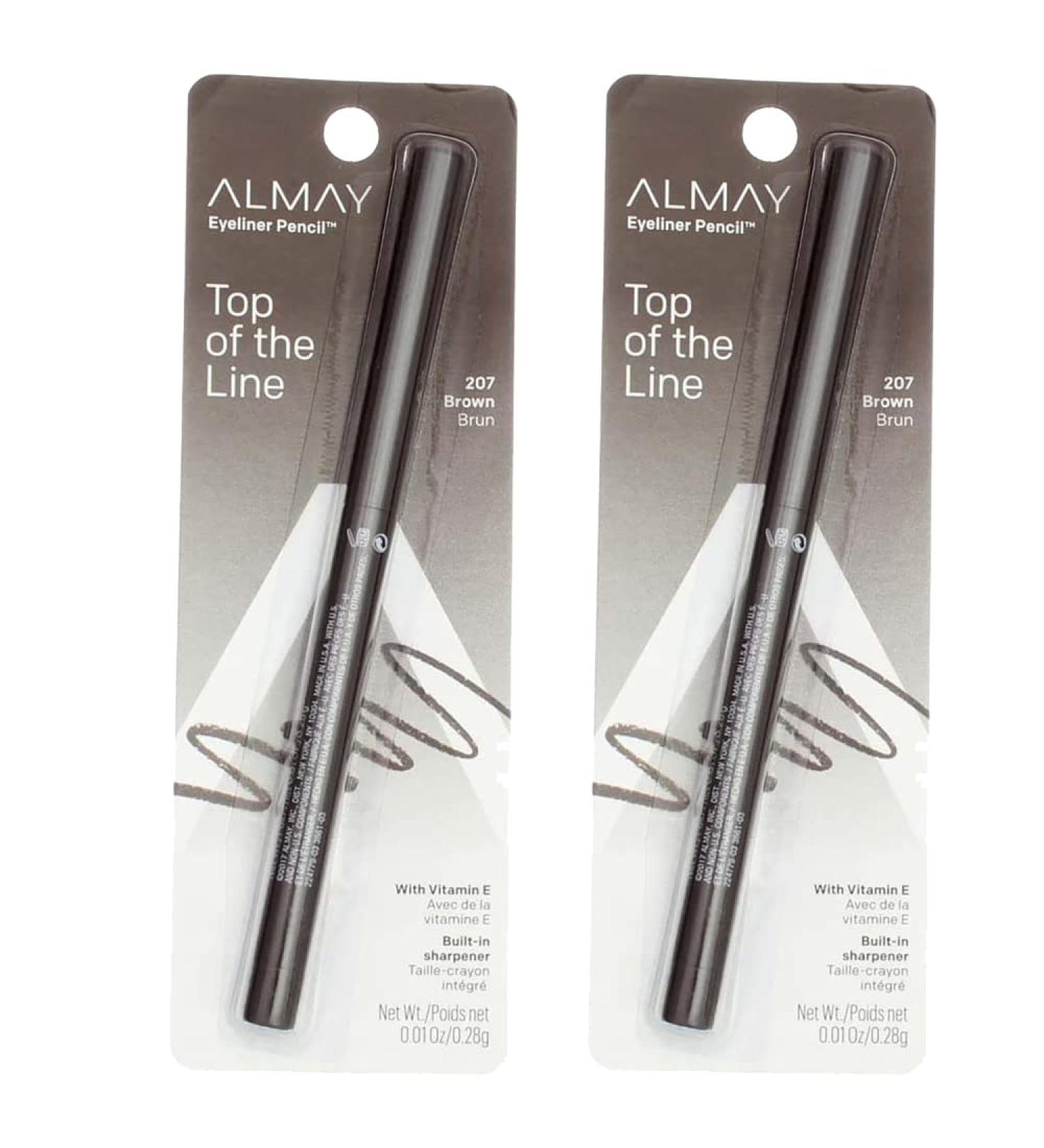 Almay Eyeliner Pencil - 207 Brown, Pack of 2 - Premium Quality - Buy Online on GoSupps.com