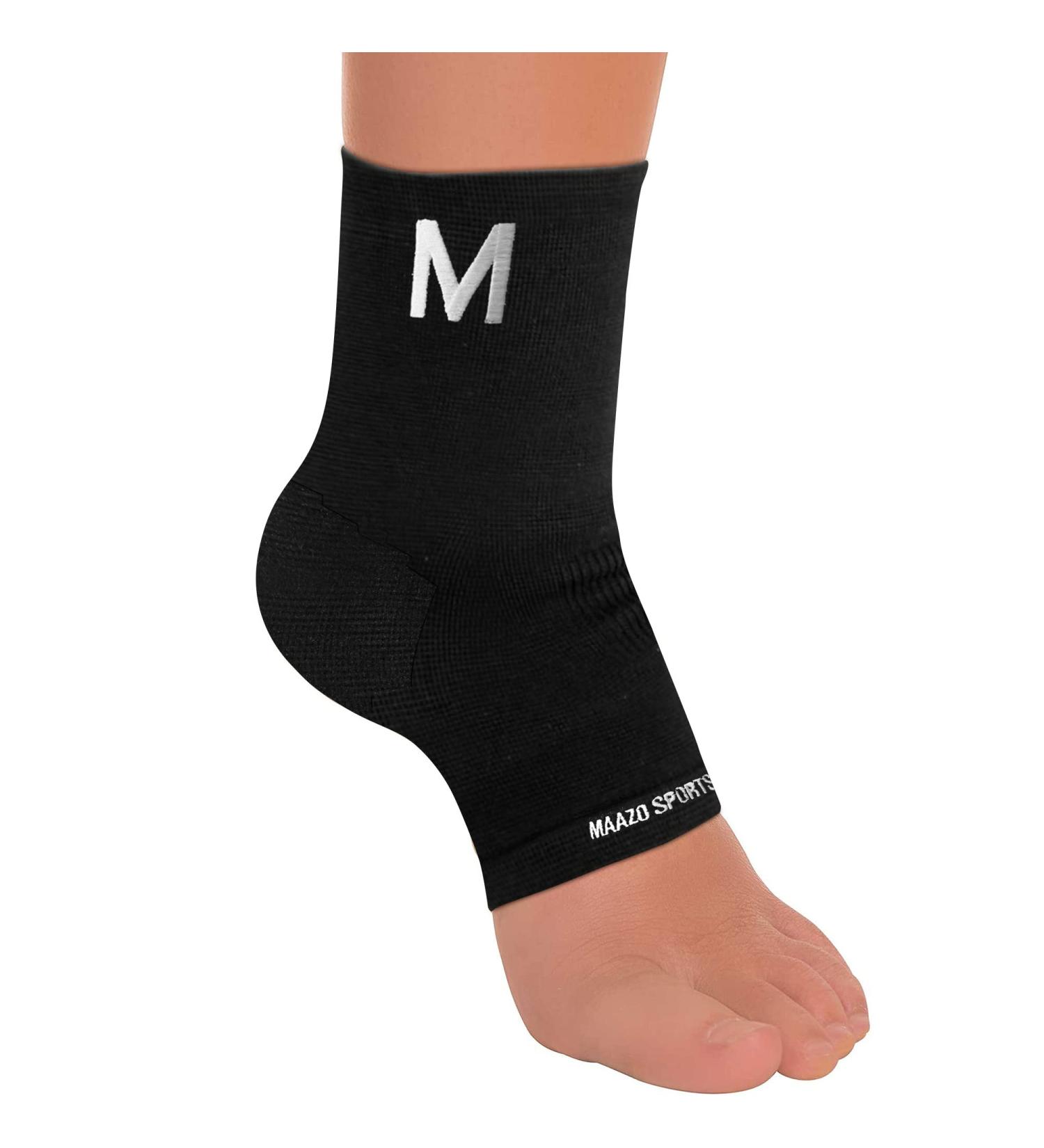 MAAZO Ankle Brace for Plantar Fasciitis Relief - Adjustable Compression Wrap for Men & Women - Achilles Tendon Support Strap - Single - Buy Online on GoSupps.com