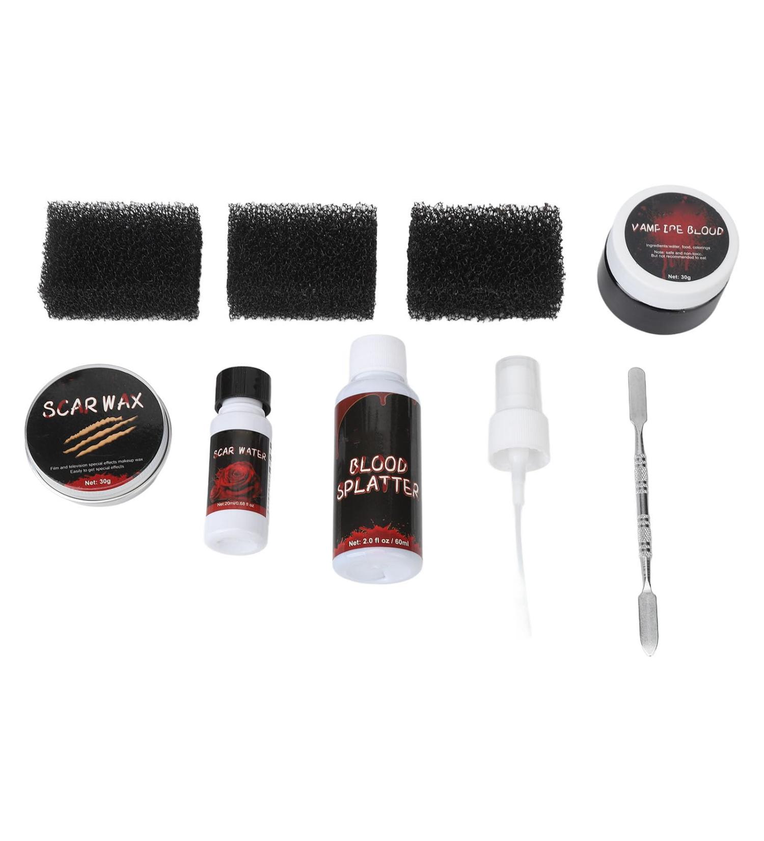 Fake Scar Makeup Wax - Special Effects Wound Modeling Skin Wax with Spatula for Halloween - Perfect for Halloween Makeup Bag & Plasma Scar Painting Set - Buy Online on GoSupps.com