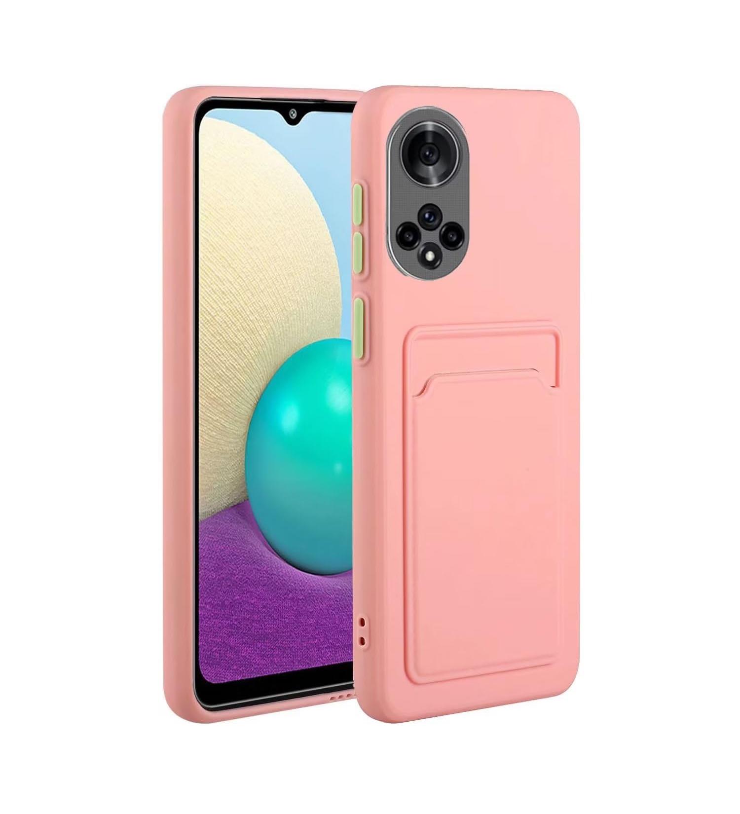 Buy Tivenfezk Nadoli Silicone Case for Honor 50 - Ultra Thin Shockproof & Scratch-Resistant TPU Wallet Cover in Pink | International Shipping Available - Buy Online on GoSupps.com