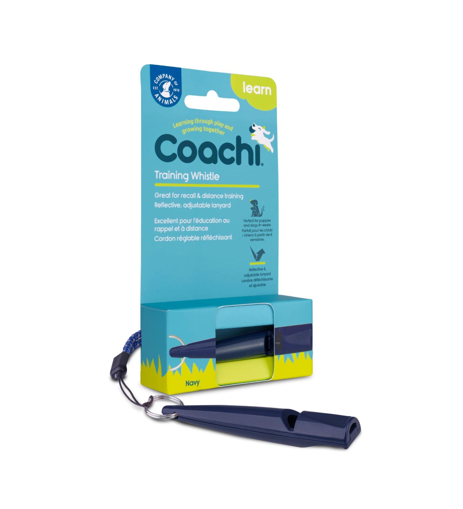 Coachi Training Whistle | Obedience & Recall | Strong Clear Sound | Lightweight & Compact | Adjustable Reflective Lanyard | Puppy & Dog Training Navy - Buy Online on GoSupps.com