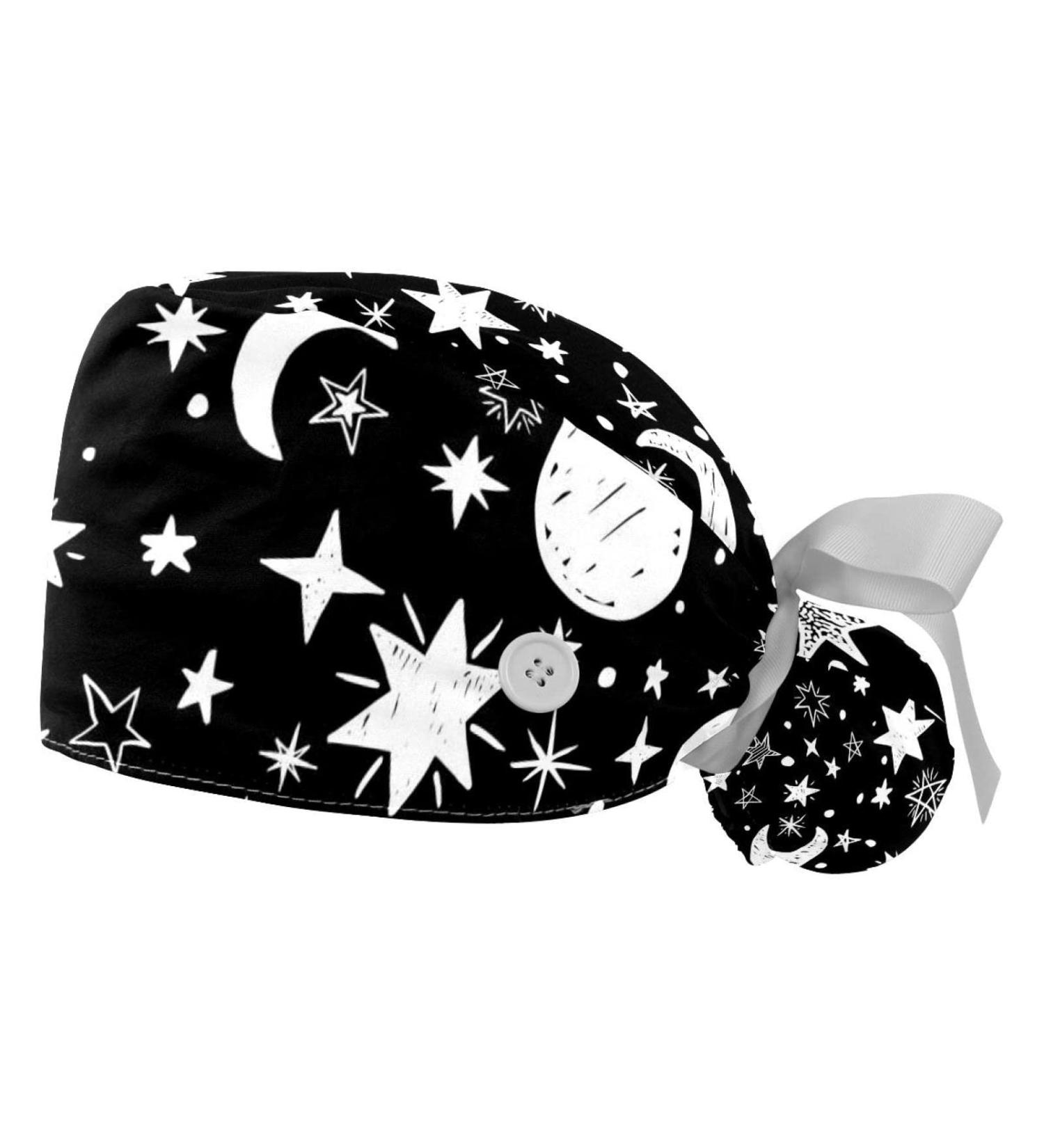 Woodland Jungle Tribal Animal Scrub Caps 2PCS | Bouffant Working Hat with Ponytail Holder for Women | Pattern 03 - Buy Online on GoSupps.com