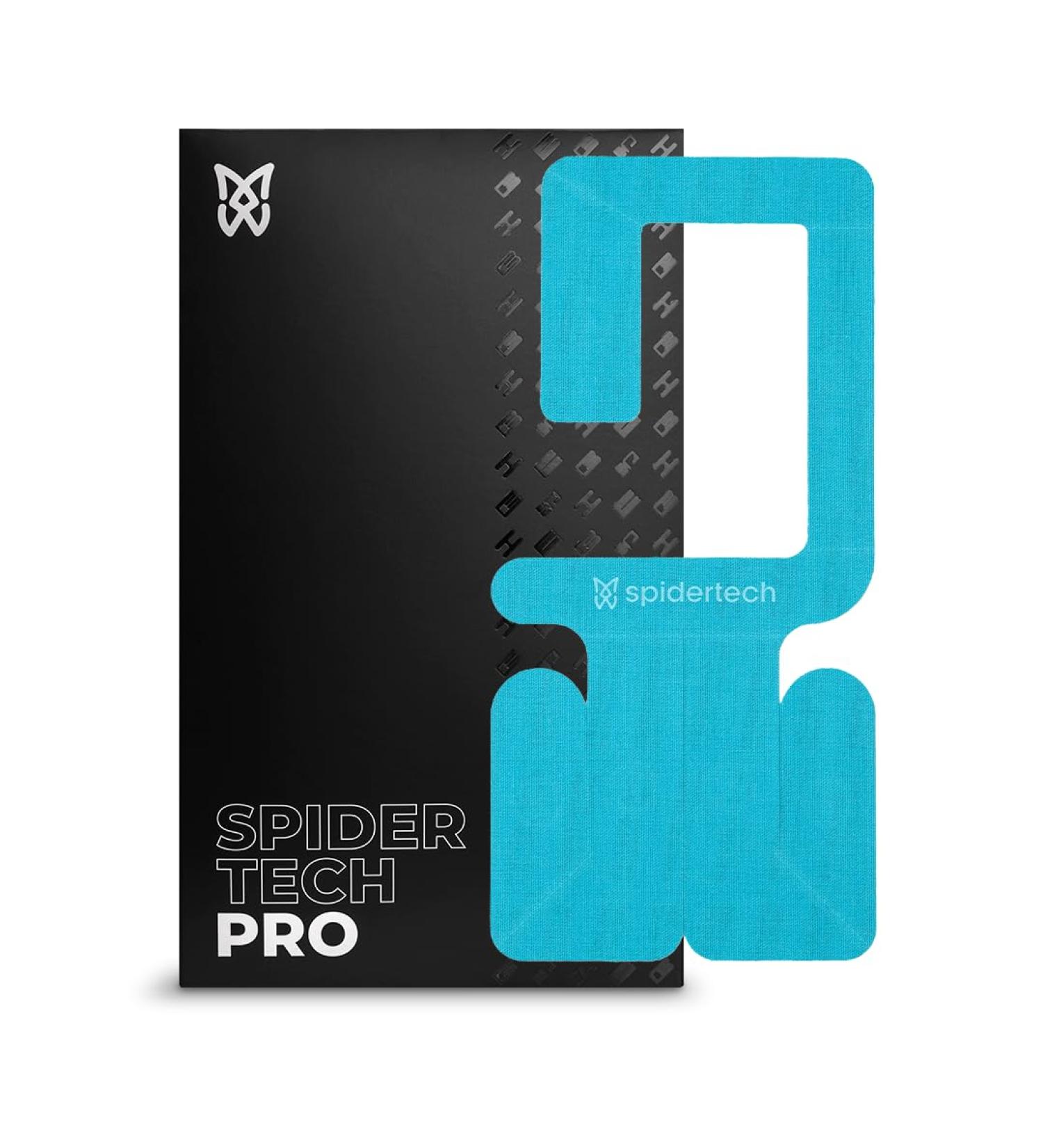 Spidertech Professional Kinesiology Tape - Pre-Cut Right Shoulder Support for Athletes & Physios | Pain Relief Blue (4 Pack - Buy Online on GoSupps.com