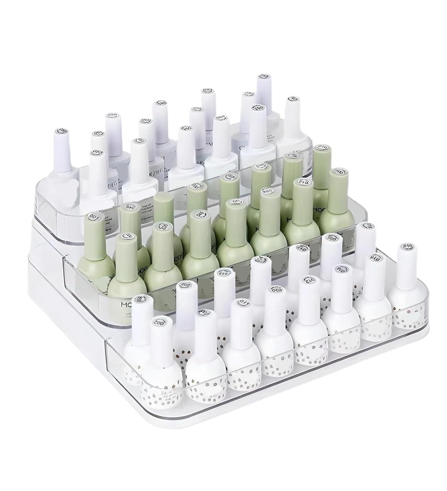 Rangement Pr sentoir Acrylique 3 Niveaux for Vernis Ongles Support for Huile Vernis Ongles Transparent 10.4x9.6x4 inch - Buy Online on GoSupps.com