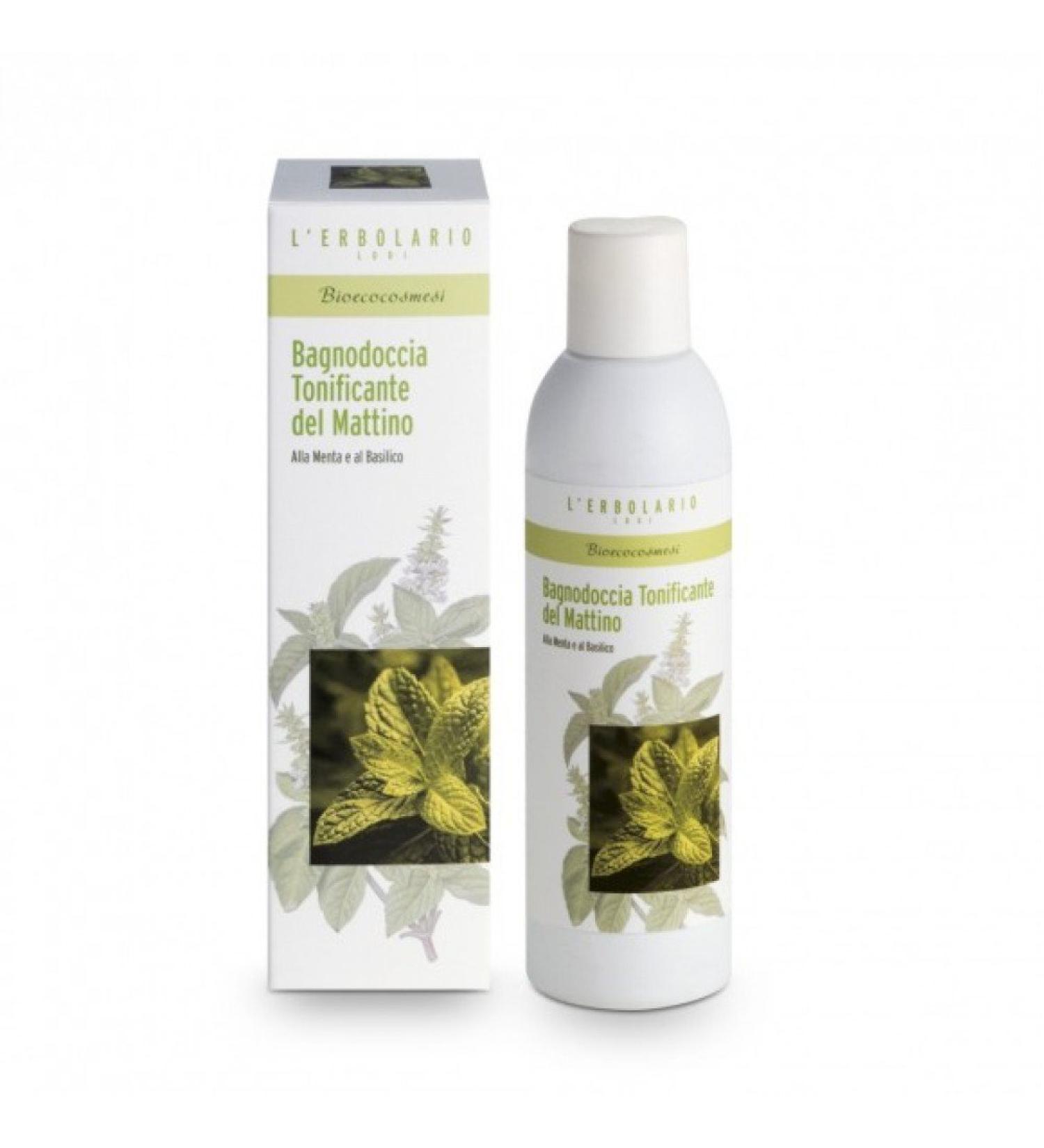 L'Erbolario Bio-ecocosmetics Toning Morning Bath and Shower Foam With Mint and Basil 200ml