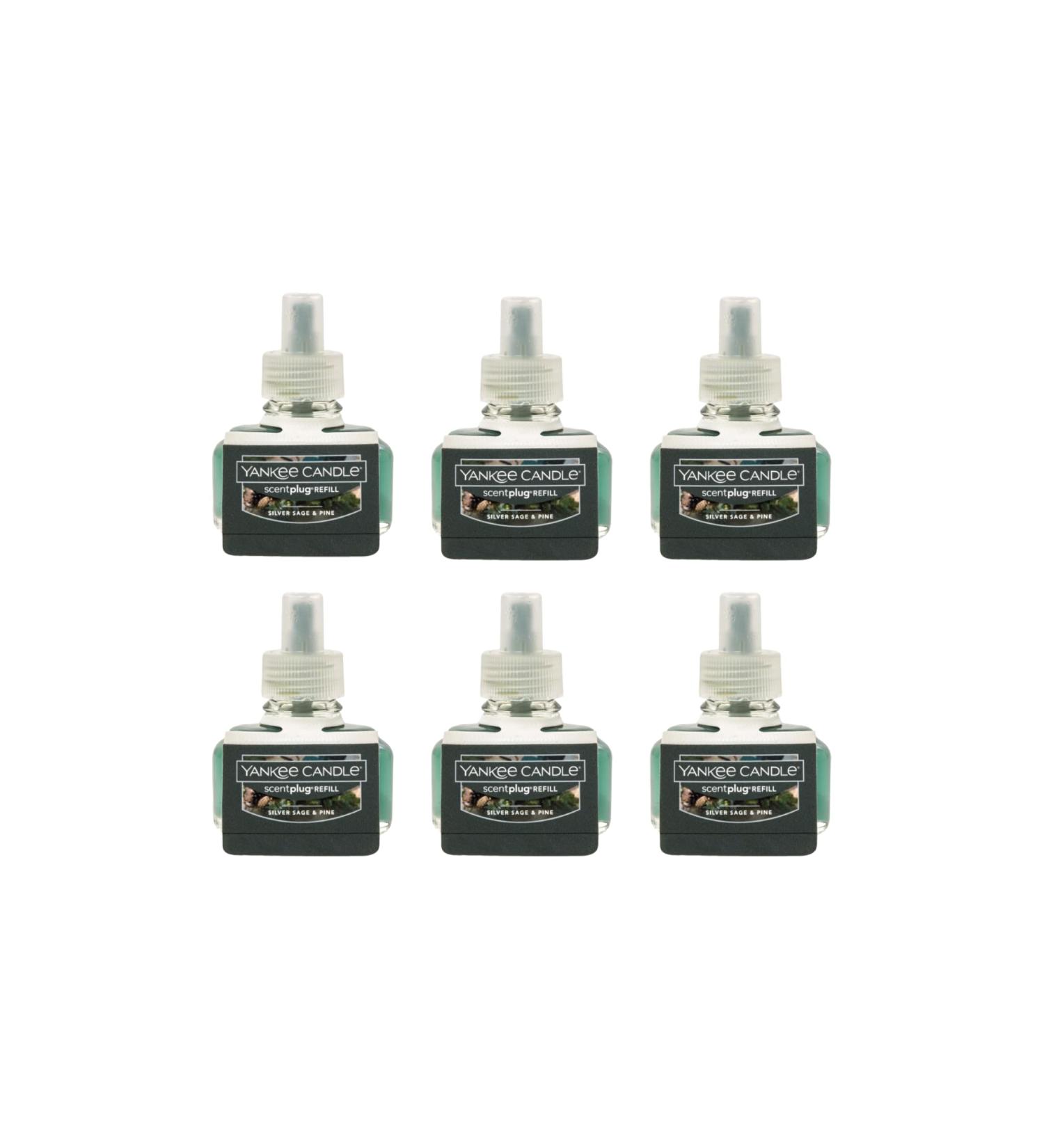 Yankee Candle Silver Sage & Pine Electric Home Fragrance Refill - Pack of 6 | International Shipping Available - Buy Online on GoSupps.com
