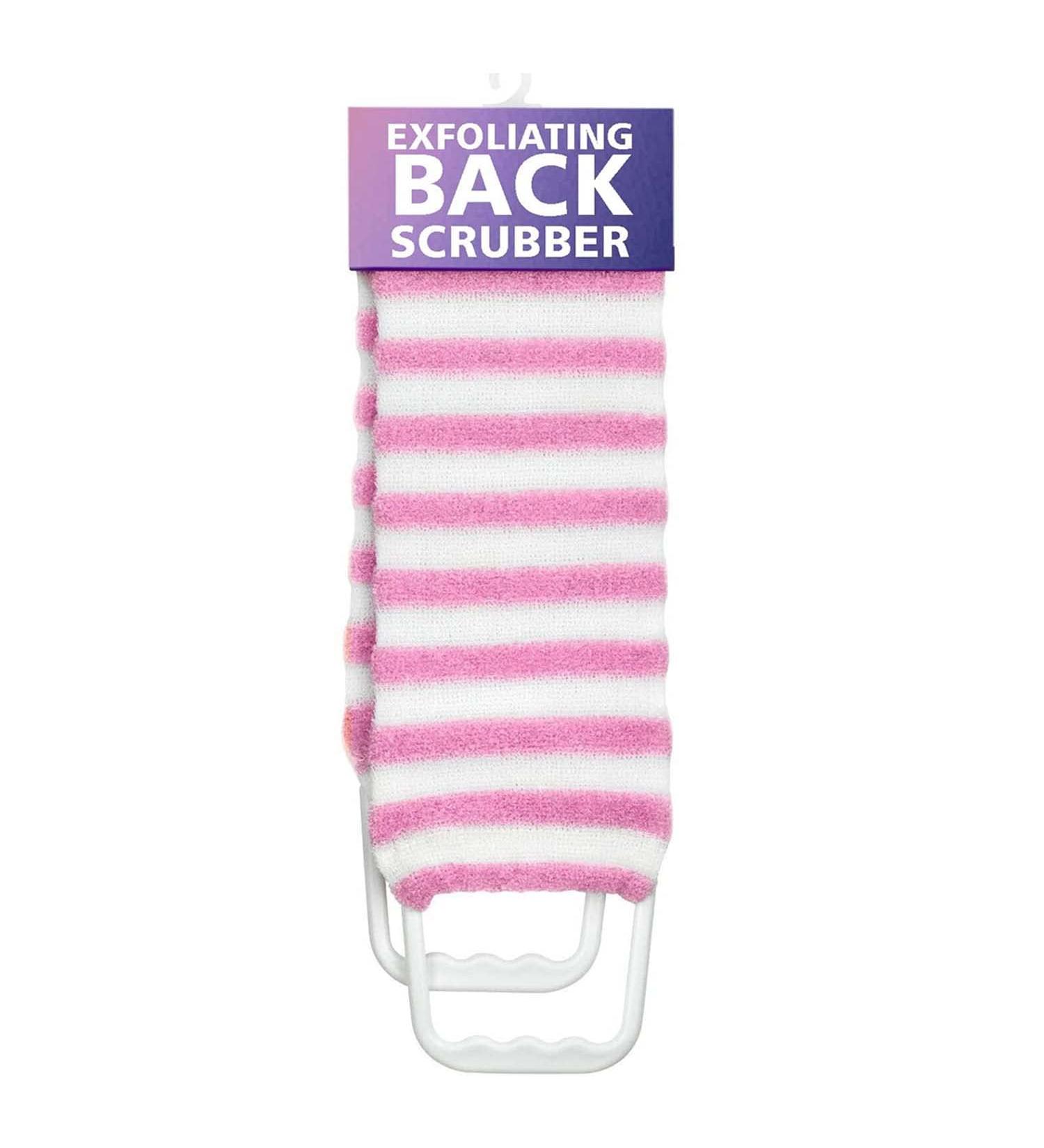 HOMESHOPA Back Scrubber for Shower Exfoliating Loofah Back Scrubbing Strap with Handles Body Bath Sponge Back Washer for Shower Backwash Belt for Men and Women Bathroom Accessories (Pink) - Buy Online on GoSupps.com