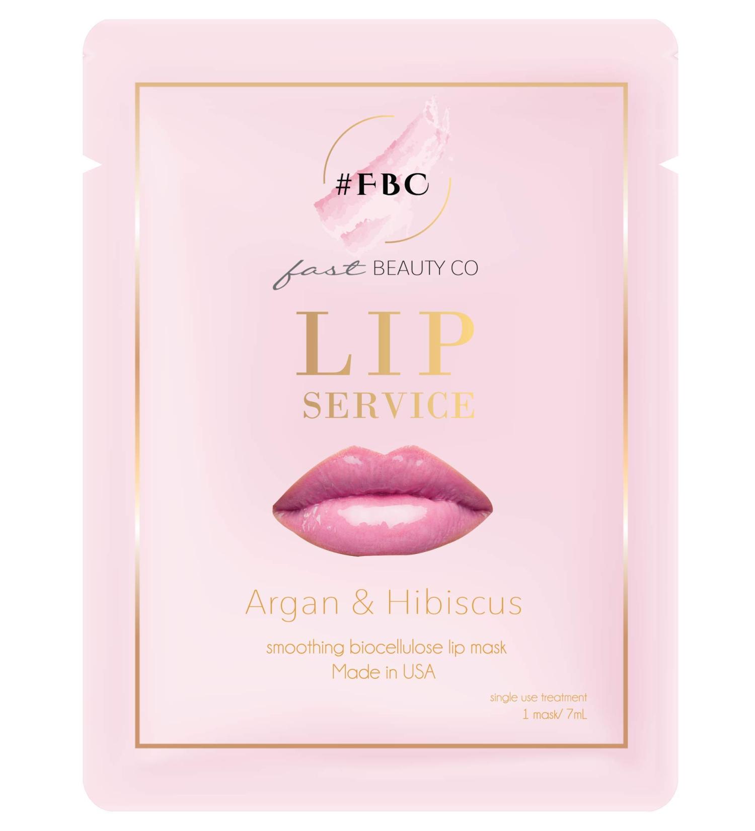 Buy Lip Service! Smoothing Biocellulose Lip Mask with Argan & Hibiscus Hydrating & Nourishing for All Skin Types | International Shipping Available - Buy Online on GoSupps.com