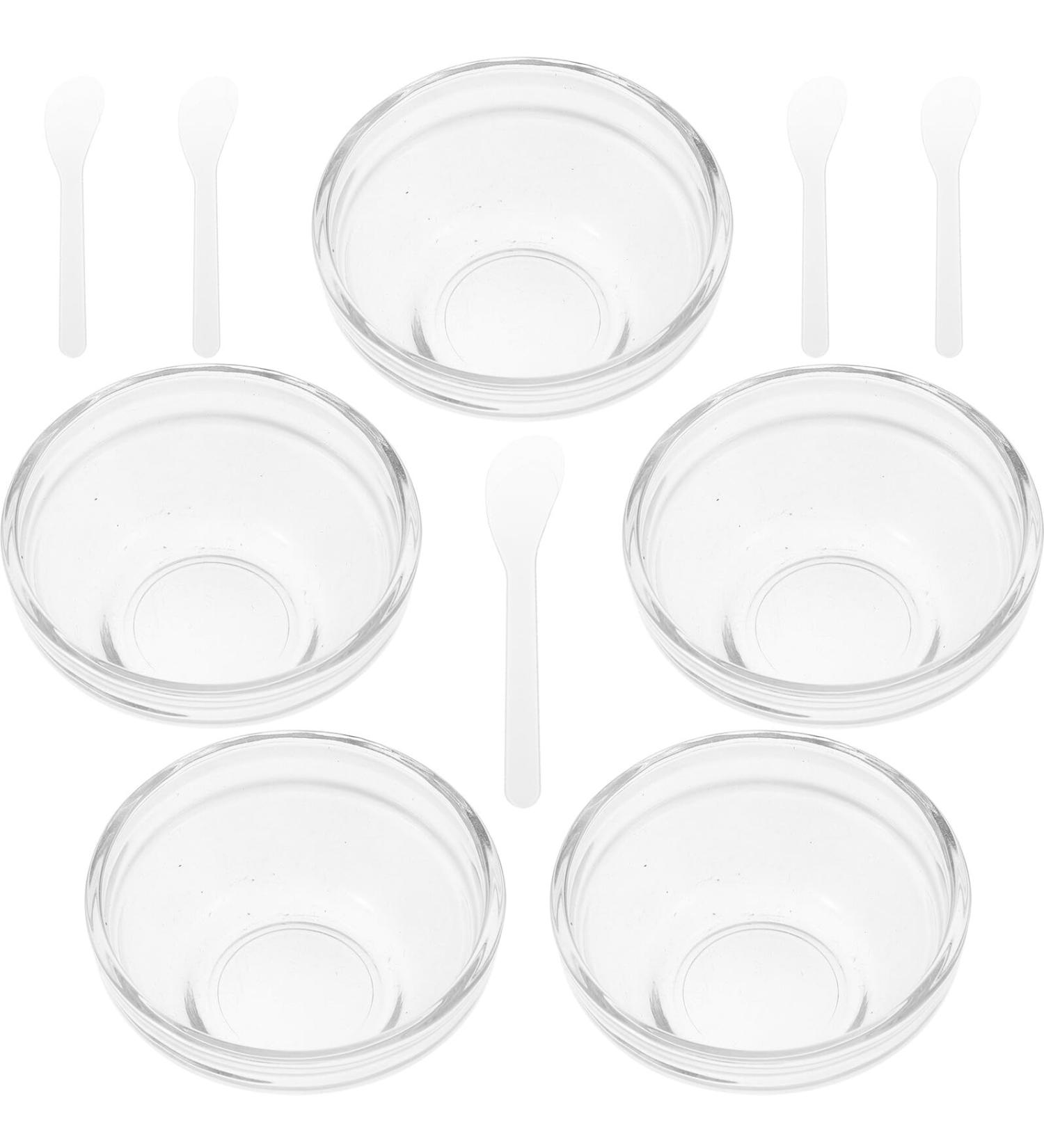 Cabilock Set Bols Verre Transparents pour Masque Facial DIY Outil Cosm tique pour Salon de Beaut Nettoyage Facile Usage Professionnel et Personnel - Buy Online on GoSupps.com