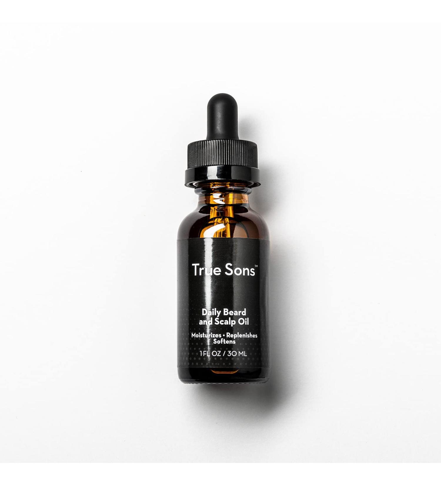 True Sons Daily Beard & Scalp Oil - Natural Hydration for Healthy Beards | 1 oz - Shop Internationally - Buy Online on GoSupps.com