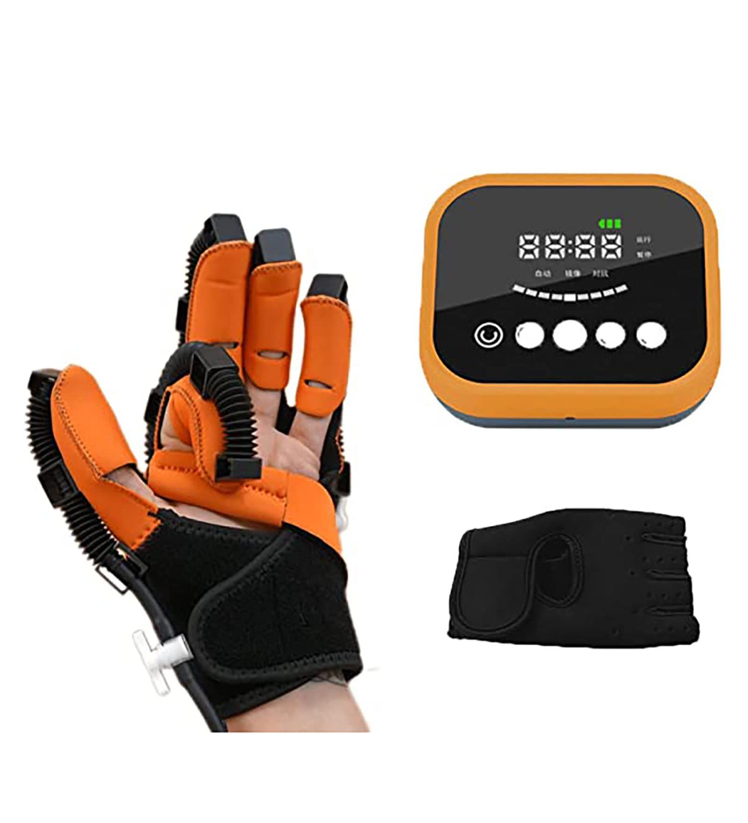 ZZBB Stroke Hand Splint Manual Training Rehabilitation Robot Gloves Hand Rehabilitation Device Stroke Hemiplegia Finger Trainer Left X-Large