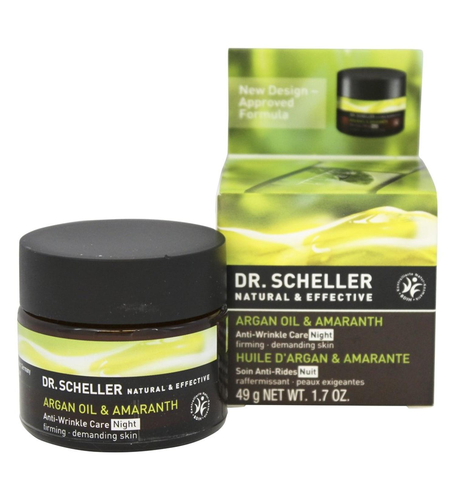 Dr. Scheller Argan Oil & Amaranth Anti-Wrinkle Night Care 1.7 oz - Rejuvenate Skin Overnight - Buy Online on GoSupps.com