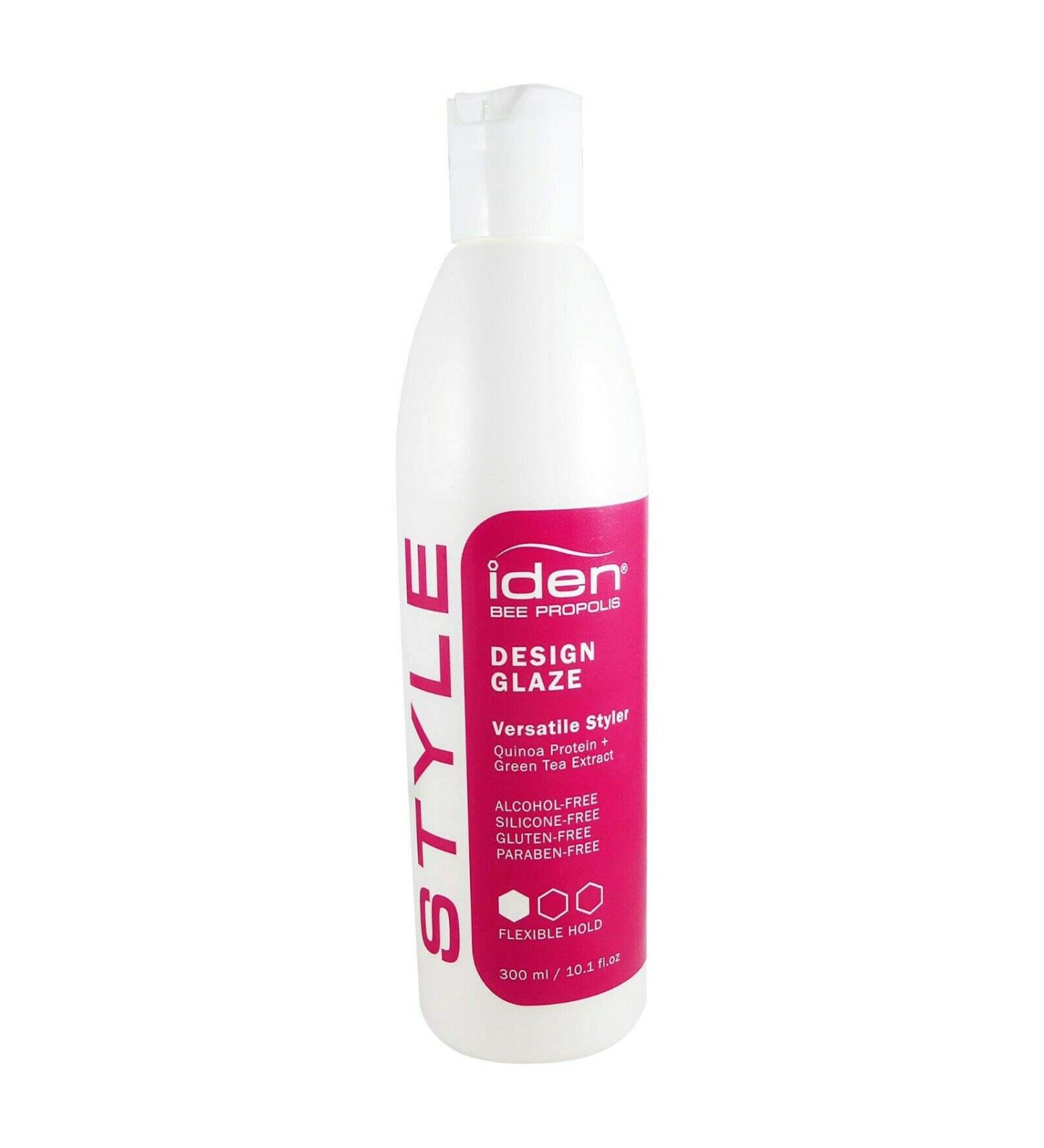 Iden Style Therapy Design Glaze Styling Liquid Enhance Curls Thermal Protection Quinoa Protein & Green Tea Extract 10.1 fl.oz