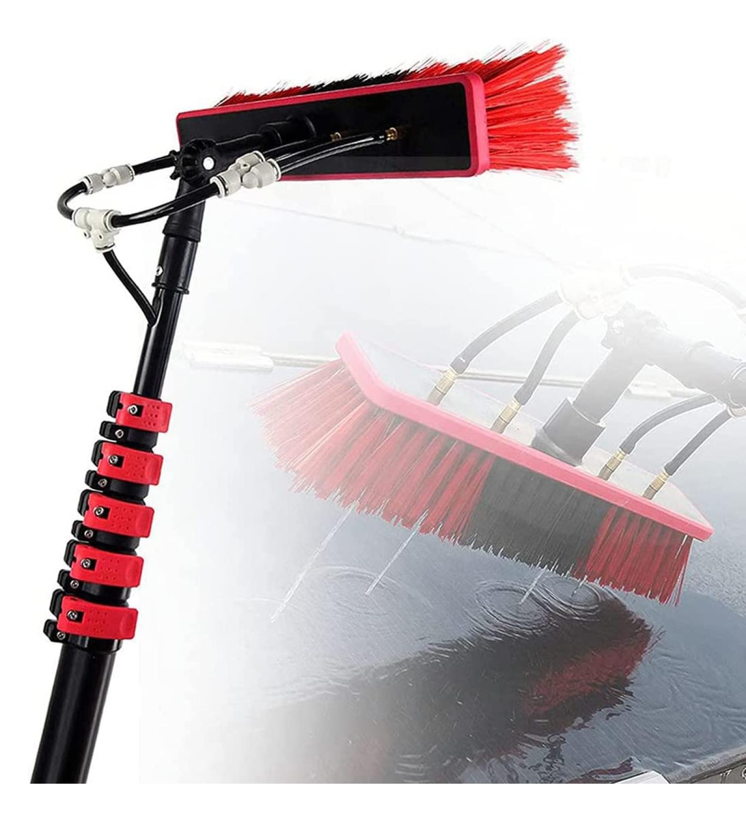 Telescopic Window Cleaner Water Wash Brush Kit 3.6m-10.8m Water Fed Telescopic Brush Water Fed Pole Kit Windows Cleaning & Washing Tool Professional Retractable Window Cleaning Rod 7.2m/24ft - Buy Online on GoSupps.com