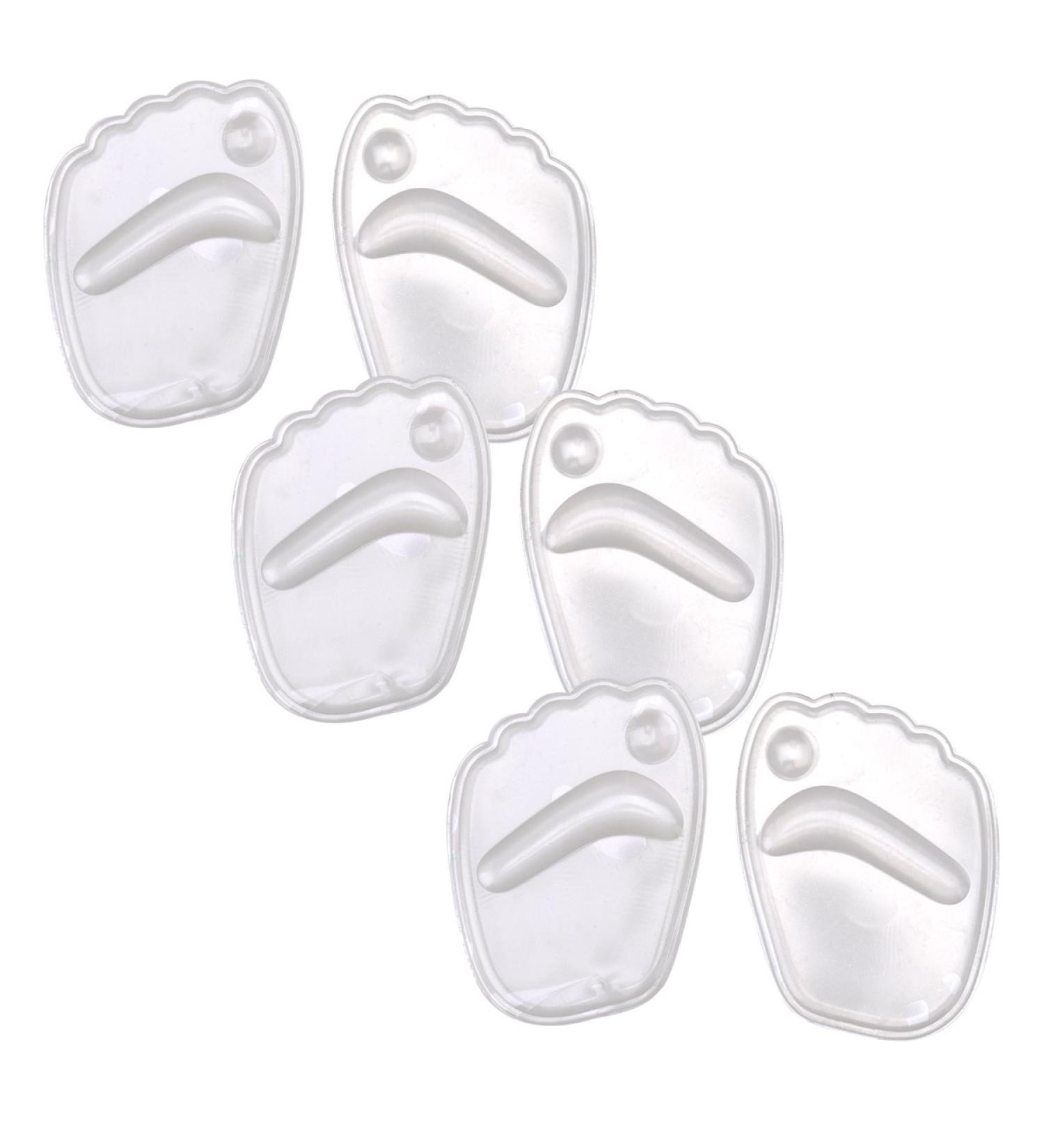 ROSENICE 3D Foot Gel Massage Pads - Pain Relief Cushion Insoles for High Heels - 3 Pairs (Transparent) - Comfort & Support for Women - Buy Online on GoSupps.com