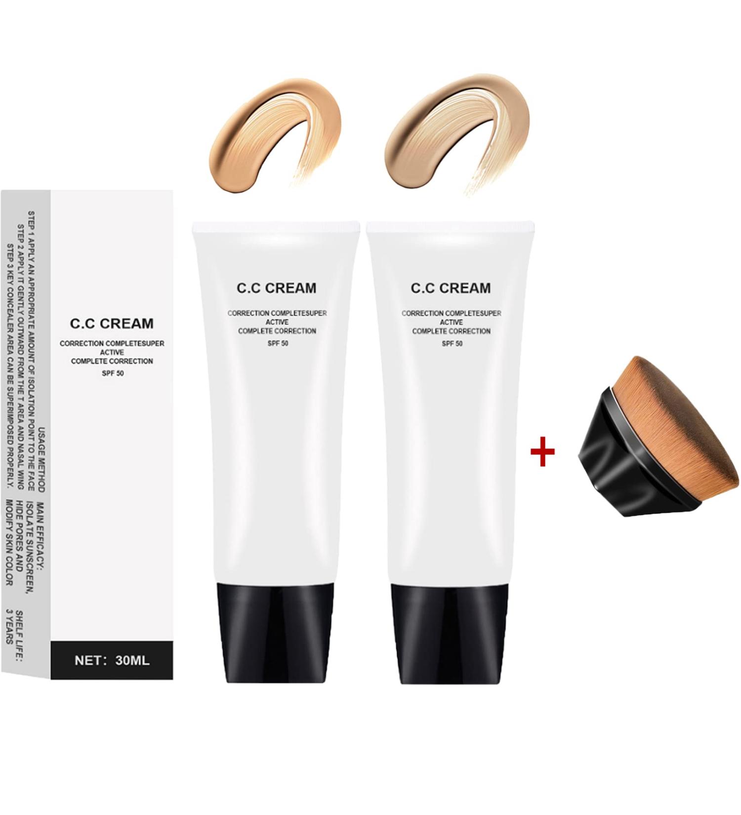 Purbelle Skin Tone Adjusting CC Cream SPF 43 for Mature Skin - Natural+Ivory - Buy Online on GoSupps.com