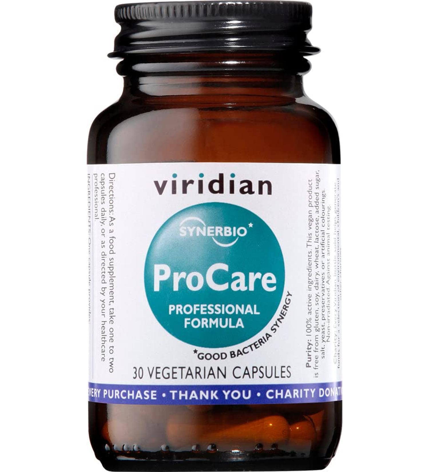 Viridian Synbiotic ProCare 30 Veg Caps