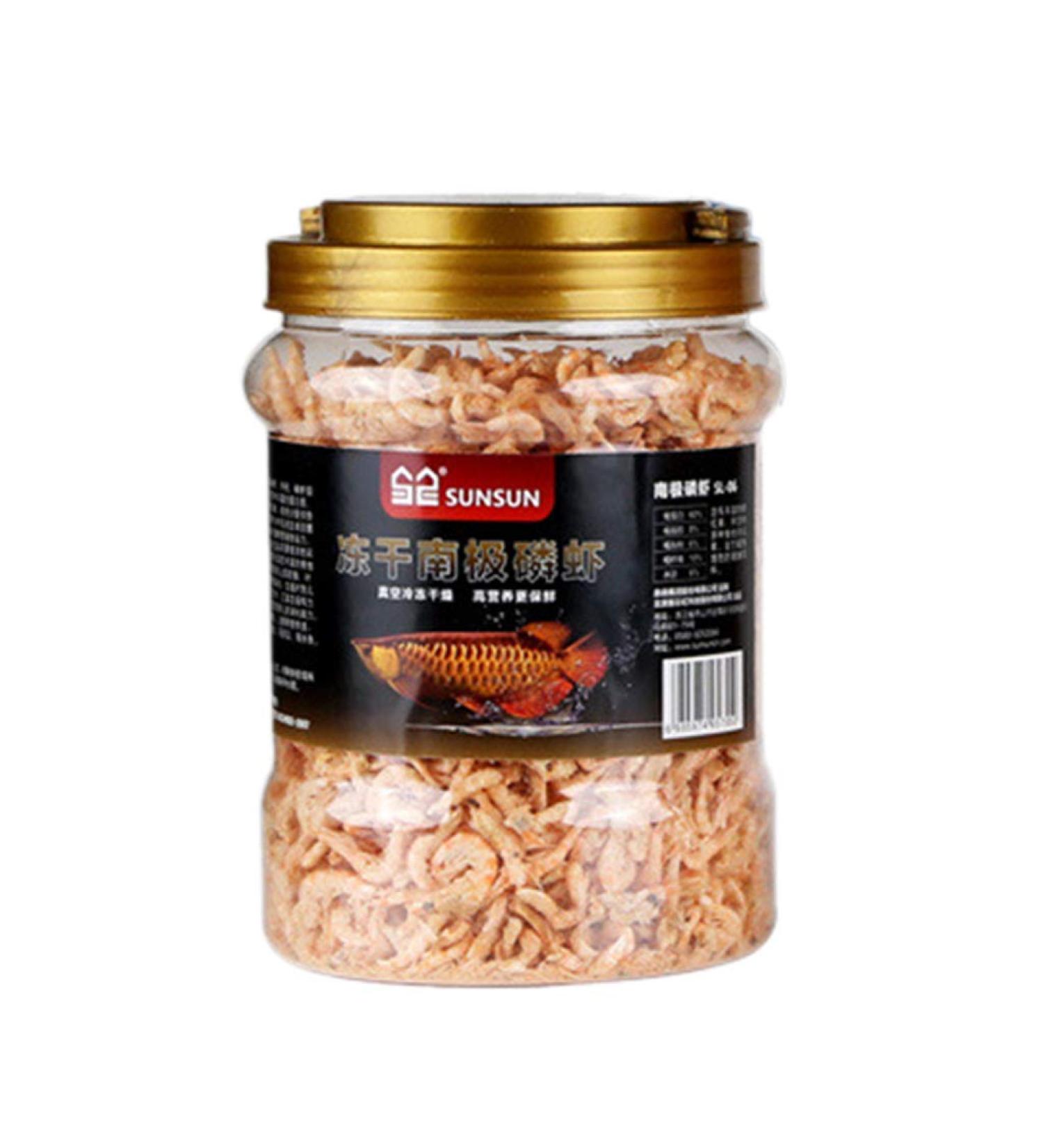 Frozen Dried Shrimp for Ornamental Fish Water Turtles Small Pets 1L 2.8L 3L Resealable Box - Buy Online on GoSupps.com