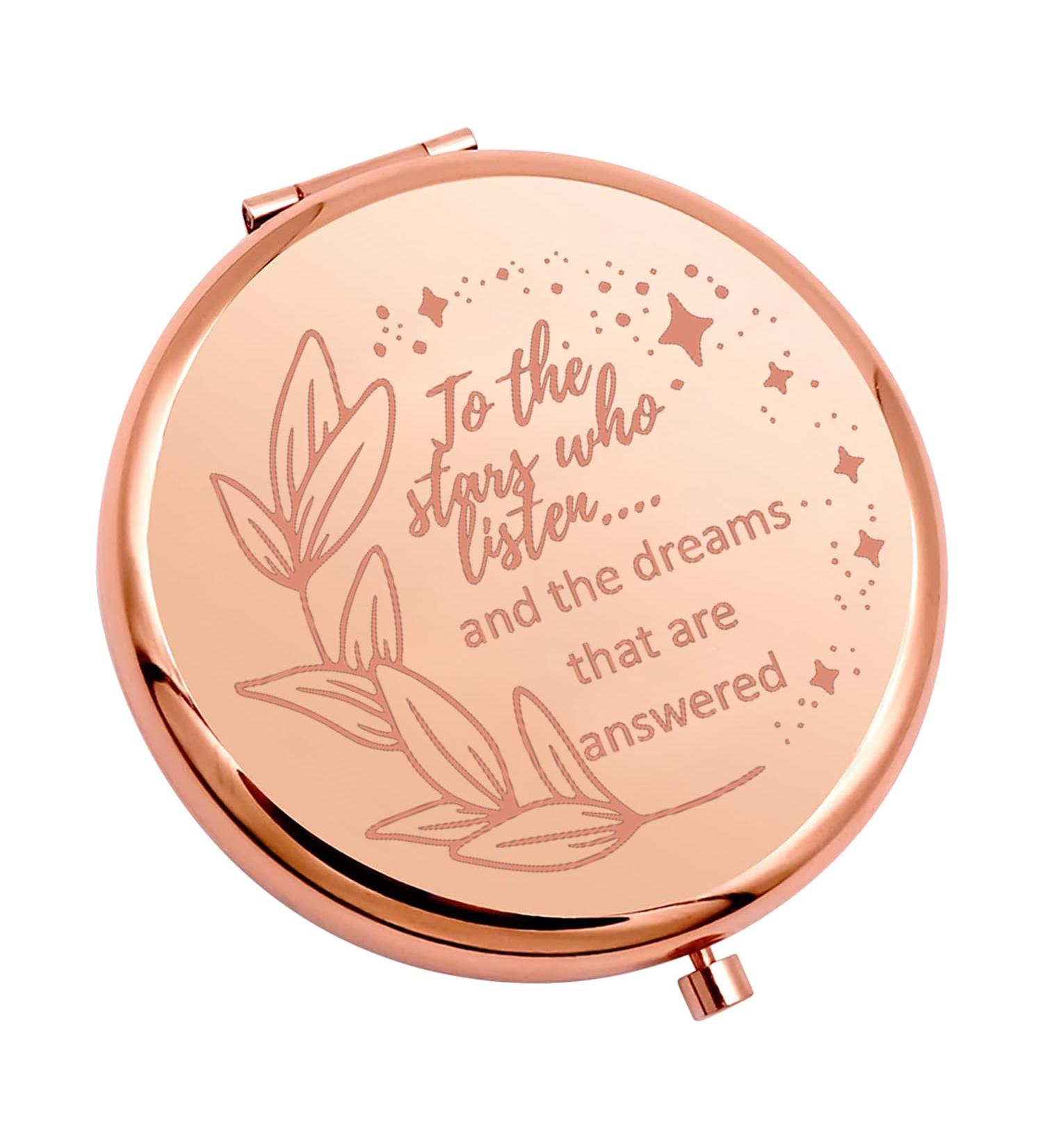 KUIYAI To The Stars Who Listen And The Dreams That Are Answered Pocket Mirror Makeup Mirror For Girls Women (to the star mirrorUK) - Buy Online on GoSupps.com