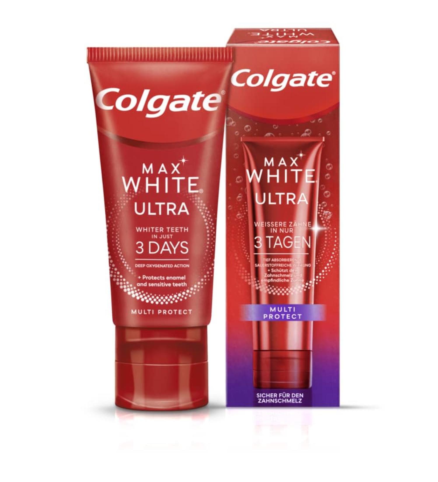 Colgate Max White Ultra Toothpaste 50ml - Whiter Teeth & Long-Lasting Freshness | International Shipping Available - Buy Online on GoSupps.com
