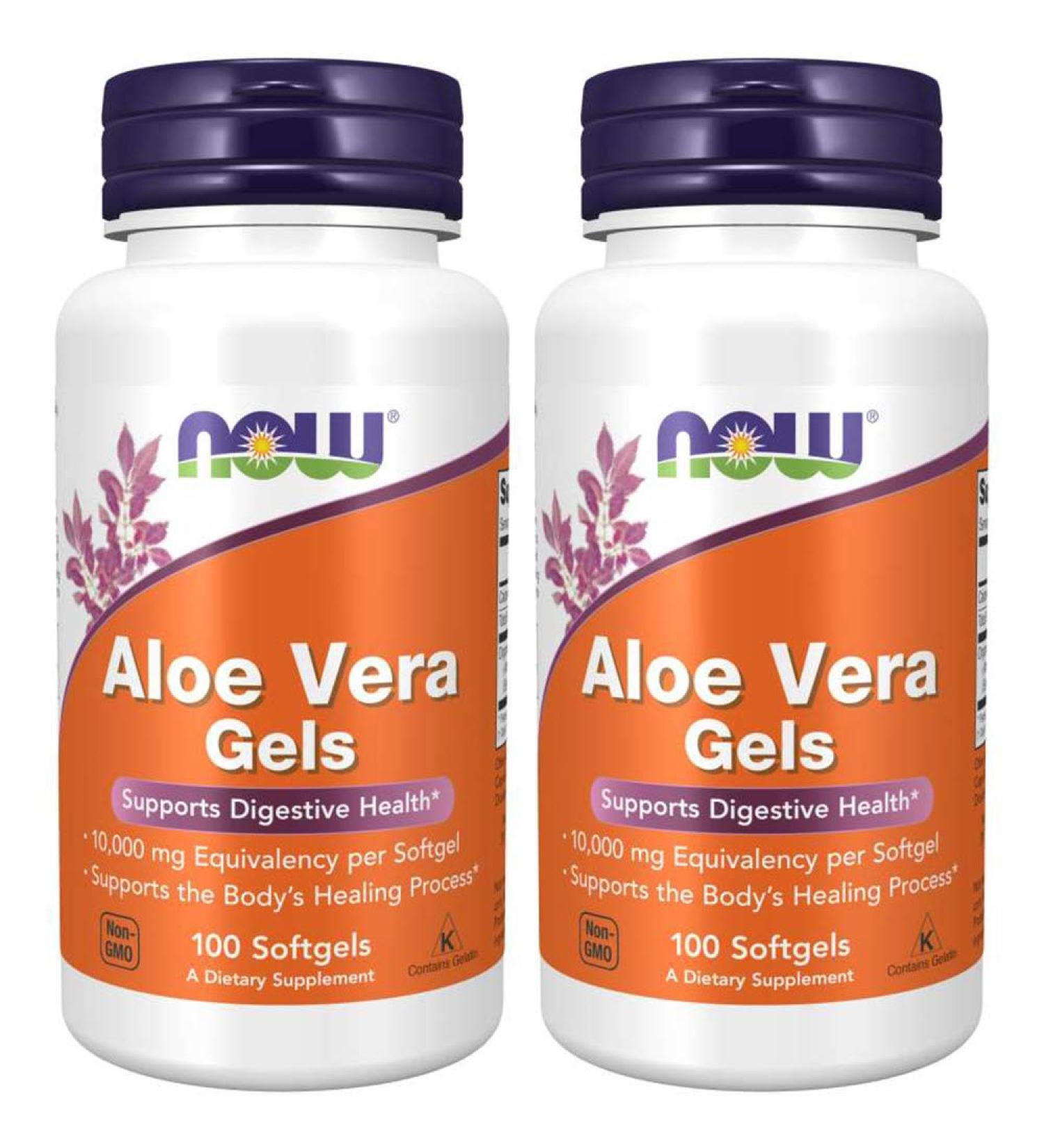 Now Foods Aloe Vera Softgels - 100 Capsules (2 Pack) - Buy Online on GoSupps.com
