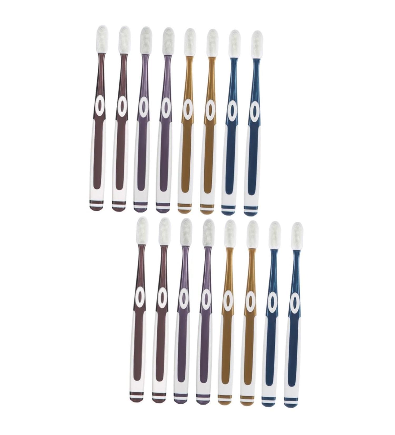 Buy Housoutil 16 StK Nano Toothbrush - Soft Travel Toothbrush with Replacement Heads | Durable Camping Accessories in Multiple Colors - Buy Online on GoSupps.com