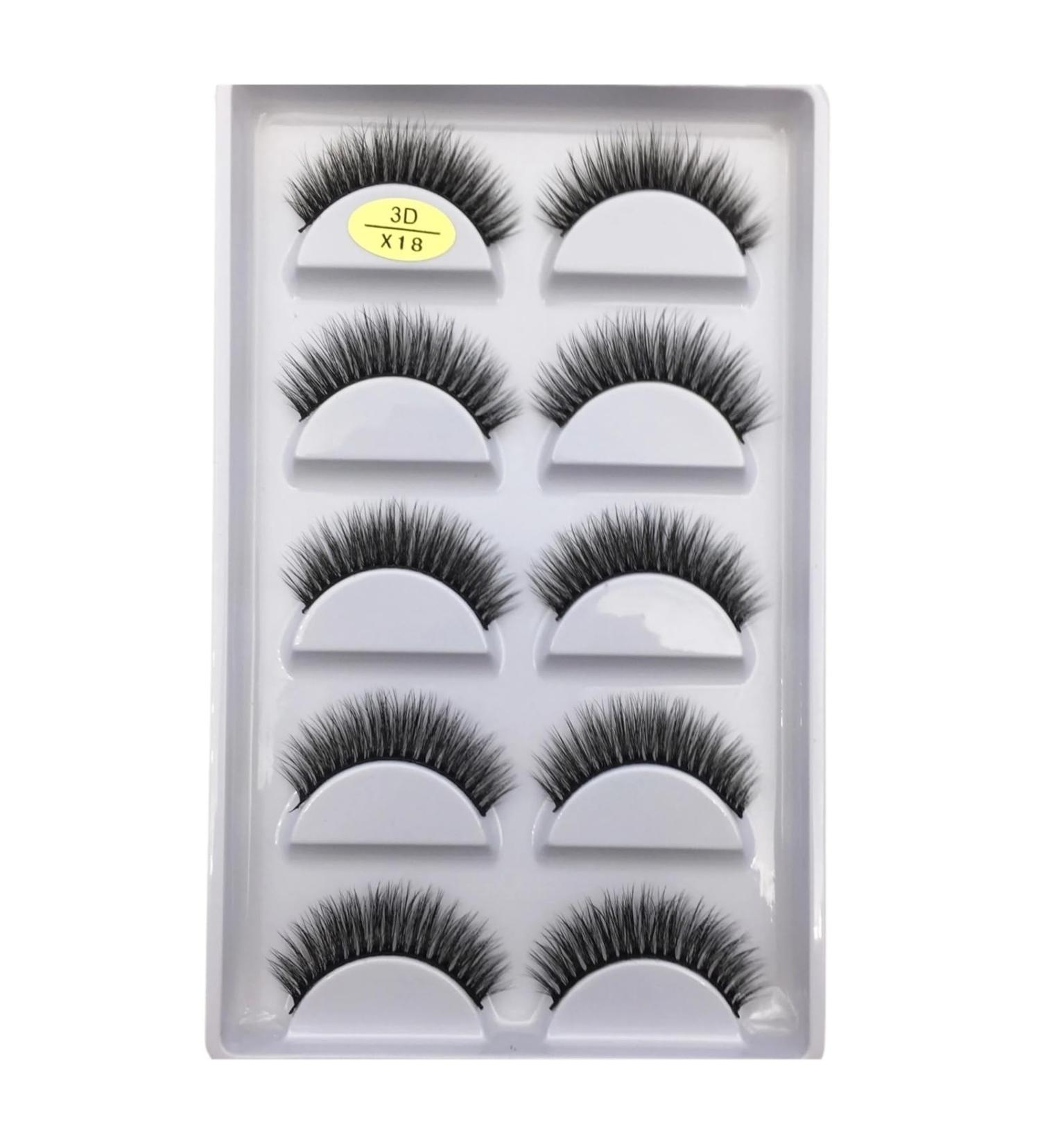 UAMOU 10/50 Boxes 37 Style 5 Pairs Natural 3D False Eyelashes Makeup Fake Eye Lashes Faux Cils Make Up Beauty Maquillaje Cheerfully (Color : 5Pairs X18 Size : 10 Boxes 50Pairs) - Buy Online on GoSupps.com