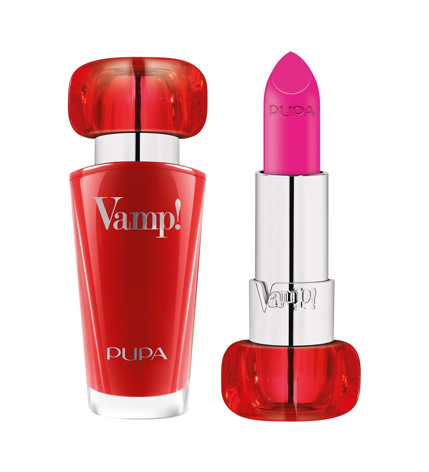 Pupa Milano Holiday Land Vamp Extreme Colour Lipstick 208 Electric Fuchsia - Intense Lip Color & Plumper for Women - 0.123 oz - Buy Online on GoSupps.com