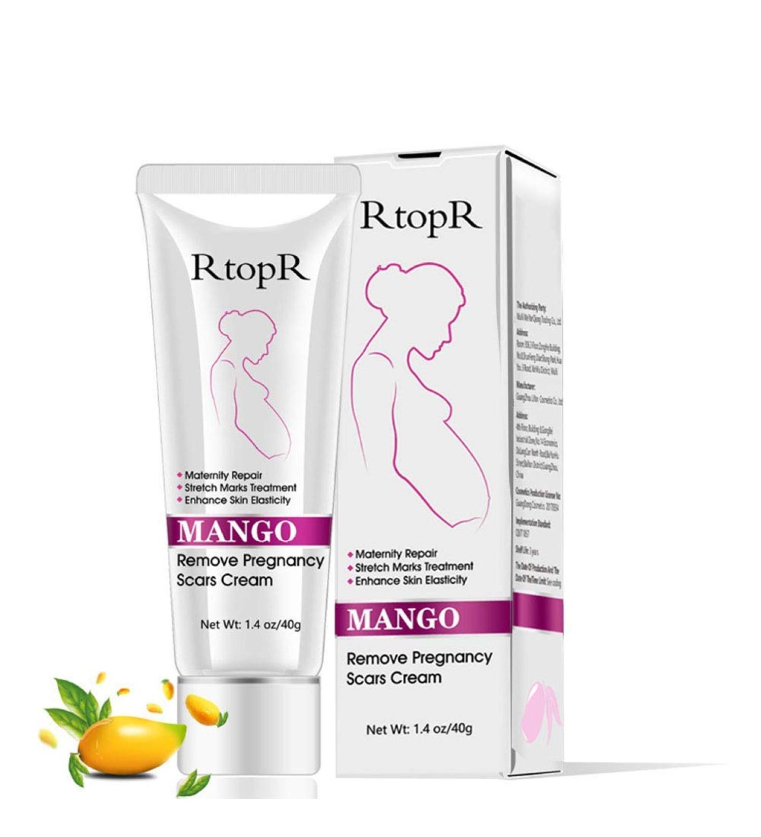 RTOPR Mango Cream for Pregnancy Scars Acne and Stretch Marks - Effective Treatment - Buy Online on GoSupps.com