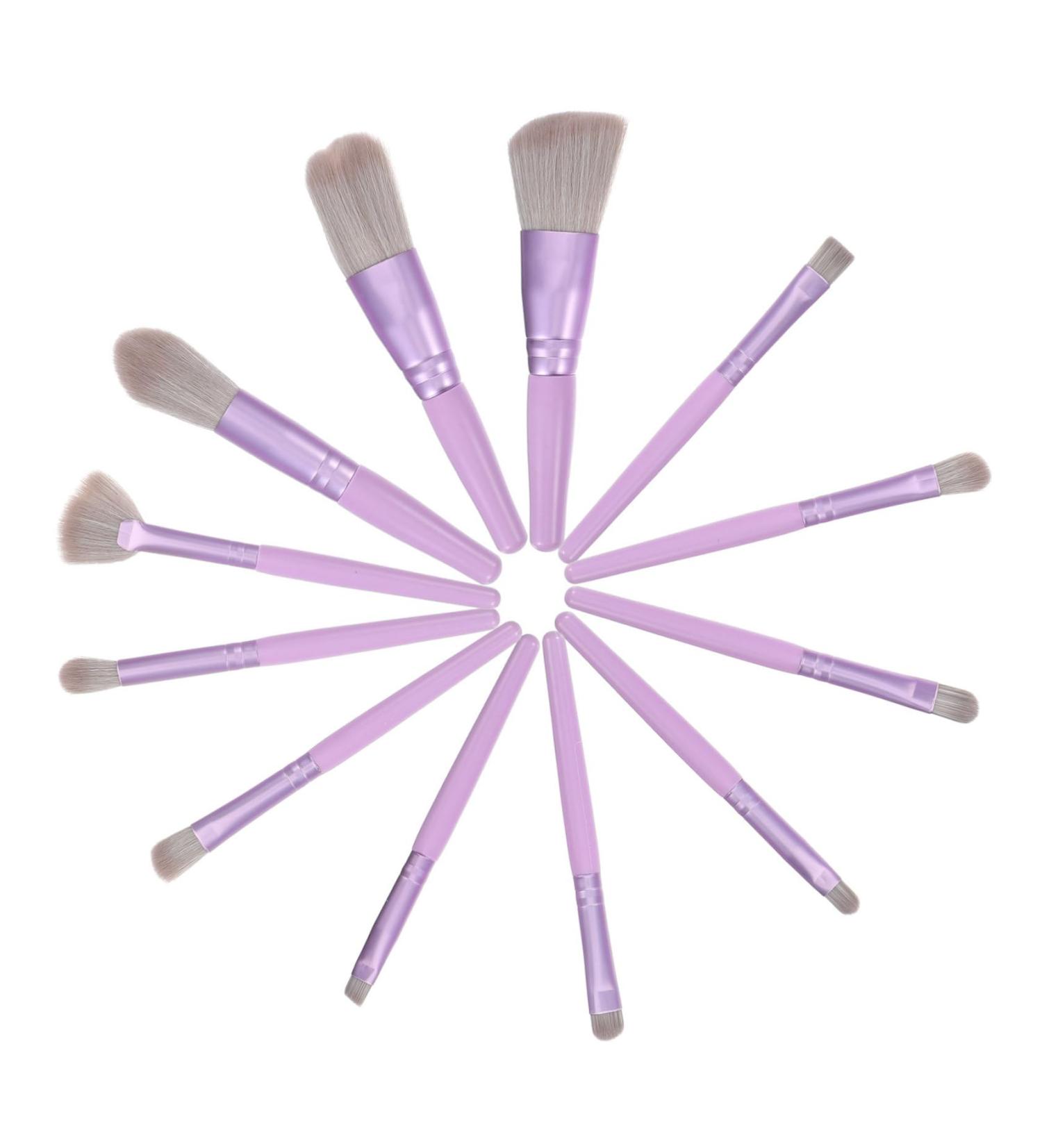 Buy NOLITOY 1 Set Purple Makeup Brush Set - Premium Cosmetic Brushes for Eyeshadow & Face | Travel-Friendly Makeup Tools | International Shipping Available - Buy Online on GoSupps.com