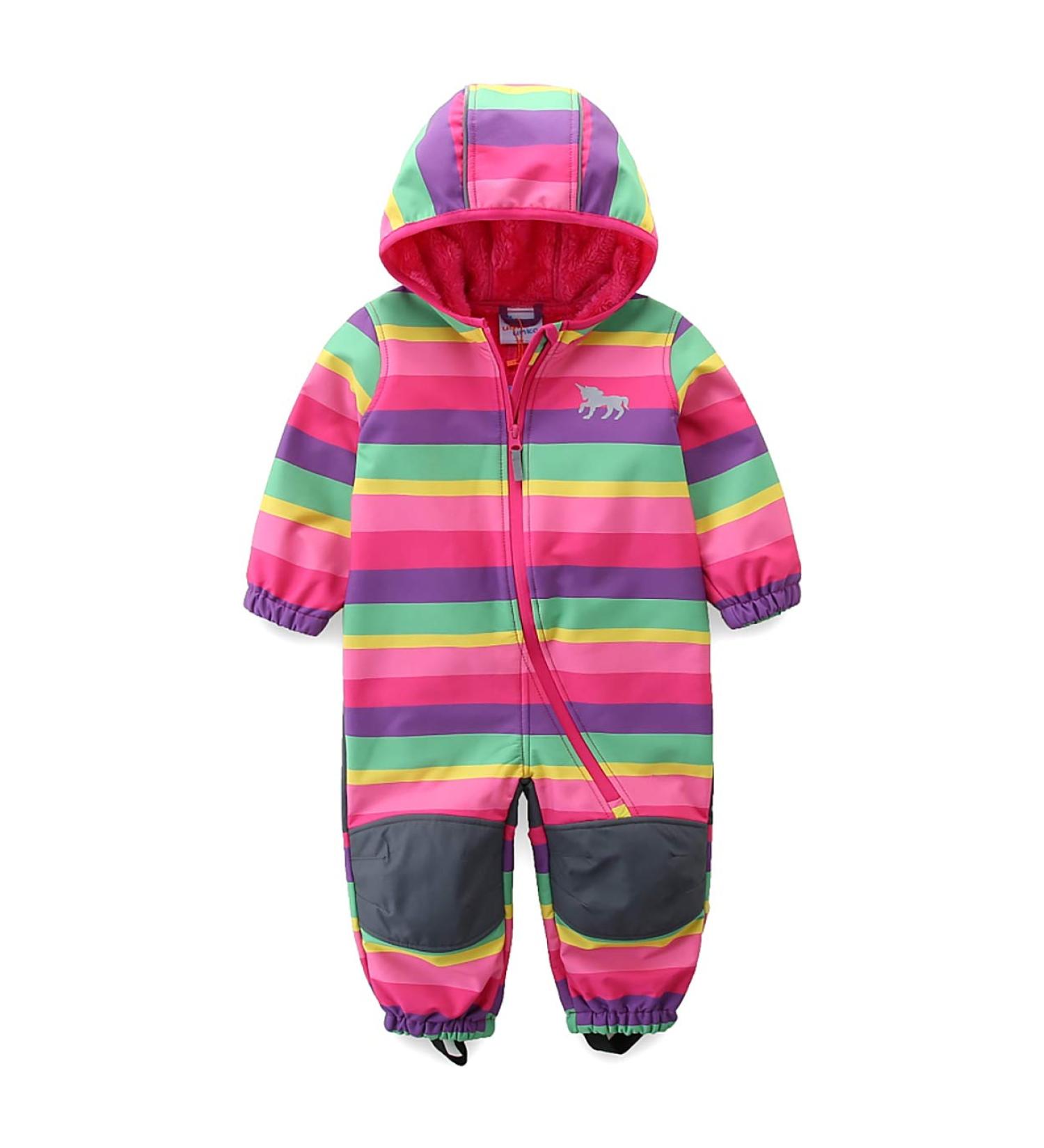 Umkaumka Baby Boy/Girl Water Repellent Onesie Romper Jumpsuit - Purple 3-4 Years - Buy Online on GoSupps.com