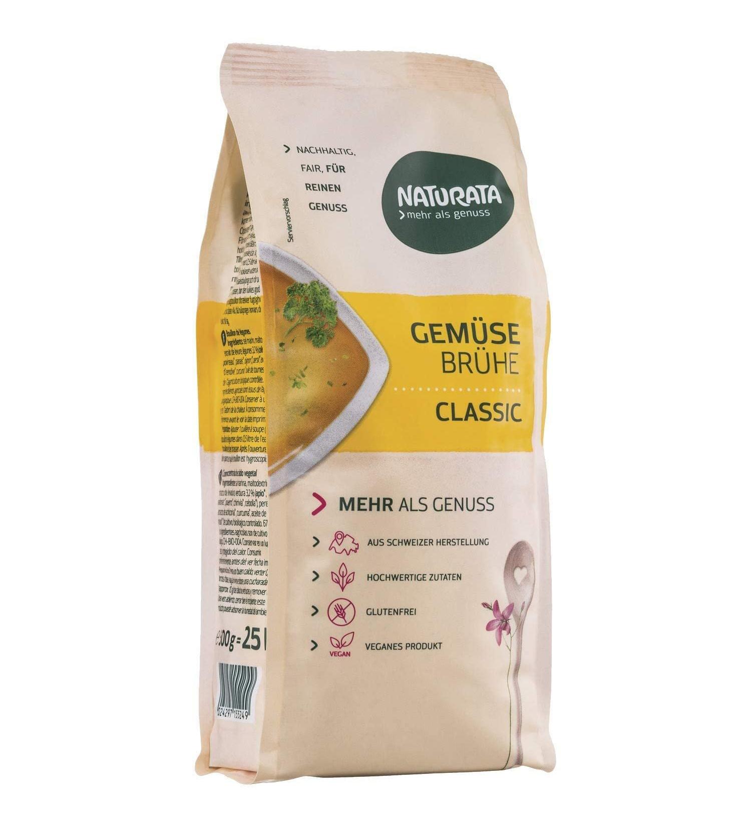 Naturata Vegetable Broth Classic Refill Bag - 500g | International Shipping Available - Buy Online on GoSupps.com