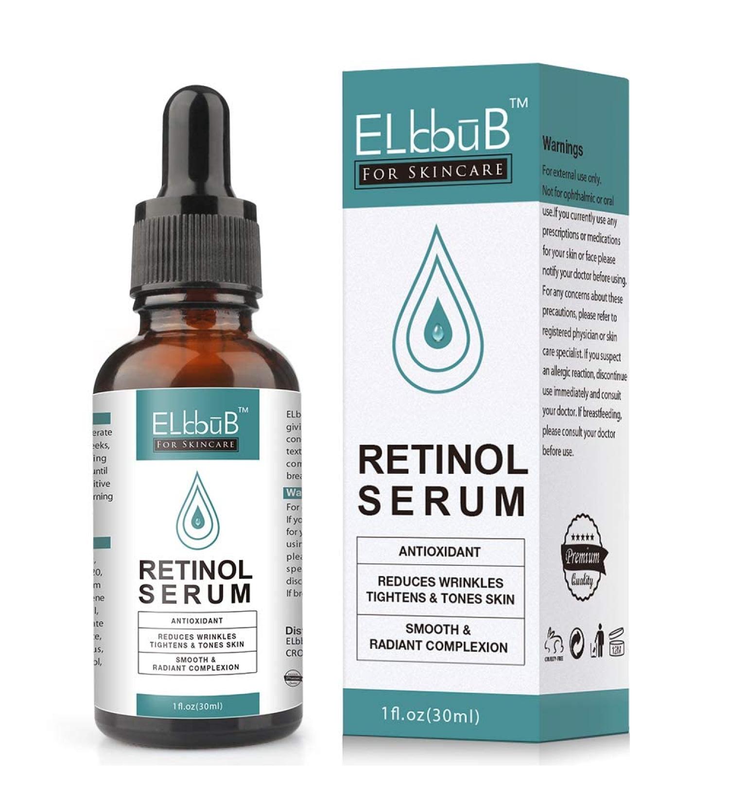 Retinol Serum Retinol Liposome Delivery System with Hyaluronic Acid and Vitamin E Aloe Anti Aging Retinol Serum for Skin Repair Brighten Your Look Fine Line and Wrinkles - Buy Online on GoSupps.com