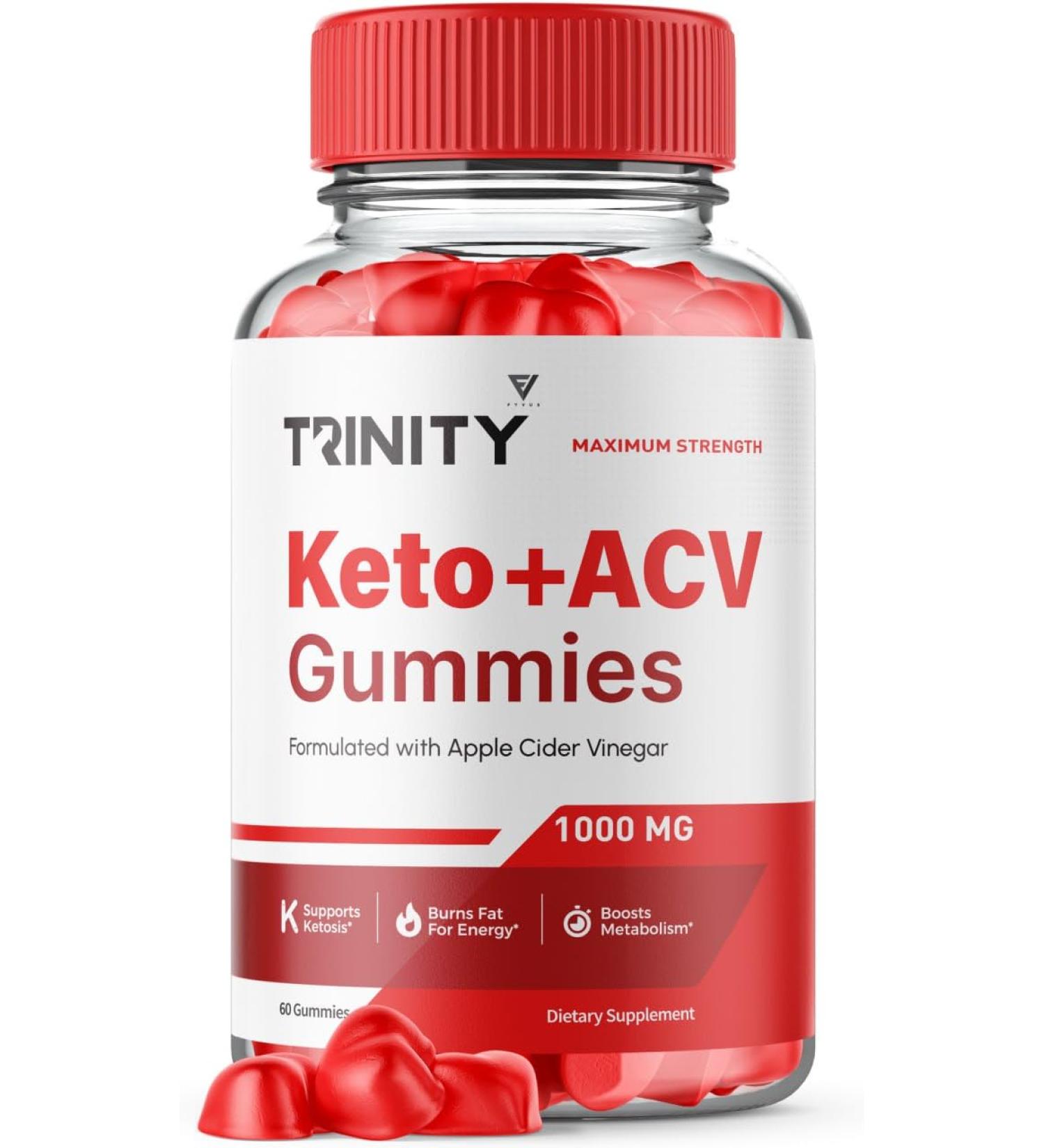 Trinity Keto ACV Gummies: Advanced Shark AC Tank Apple Cider Vinegar Supplement - Buy Online on GoSupps.com