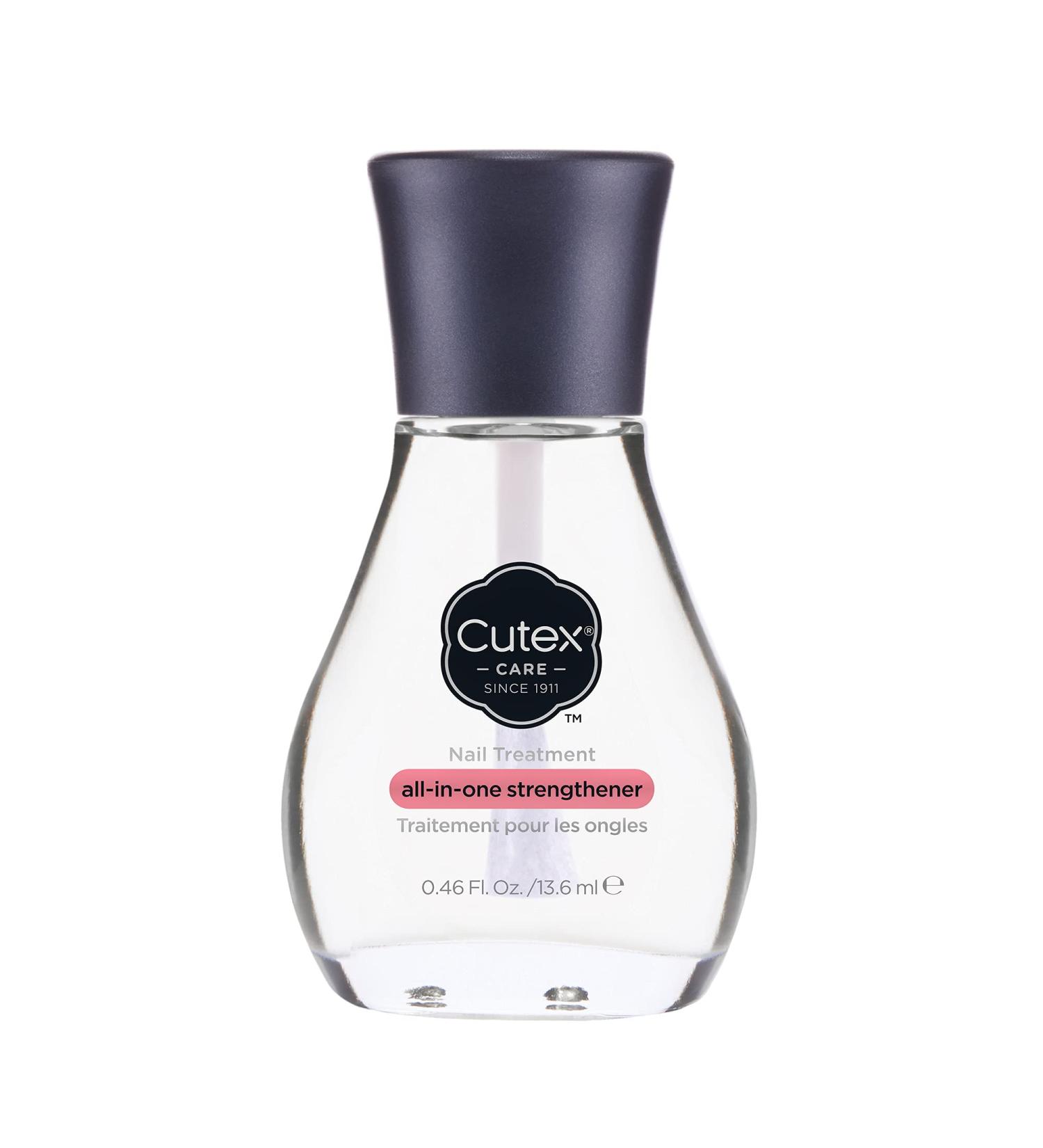 Revlon Cutex All-In-One Nail Strengthener Treatment Base & Top Coat (13.6ml) - Chip Resistant Formula for Weak & Damaged Nails - Buy Online on GoSupps.com