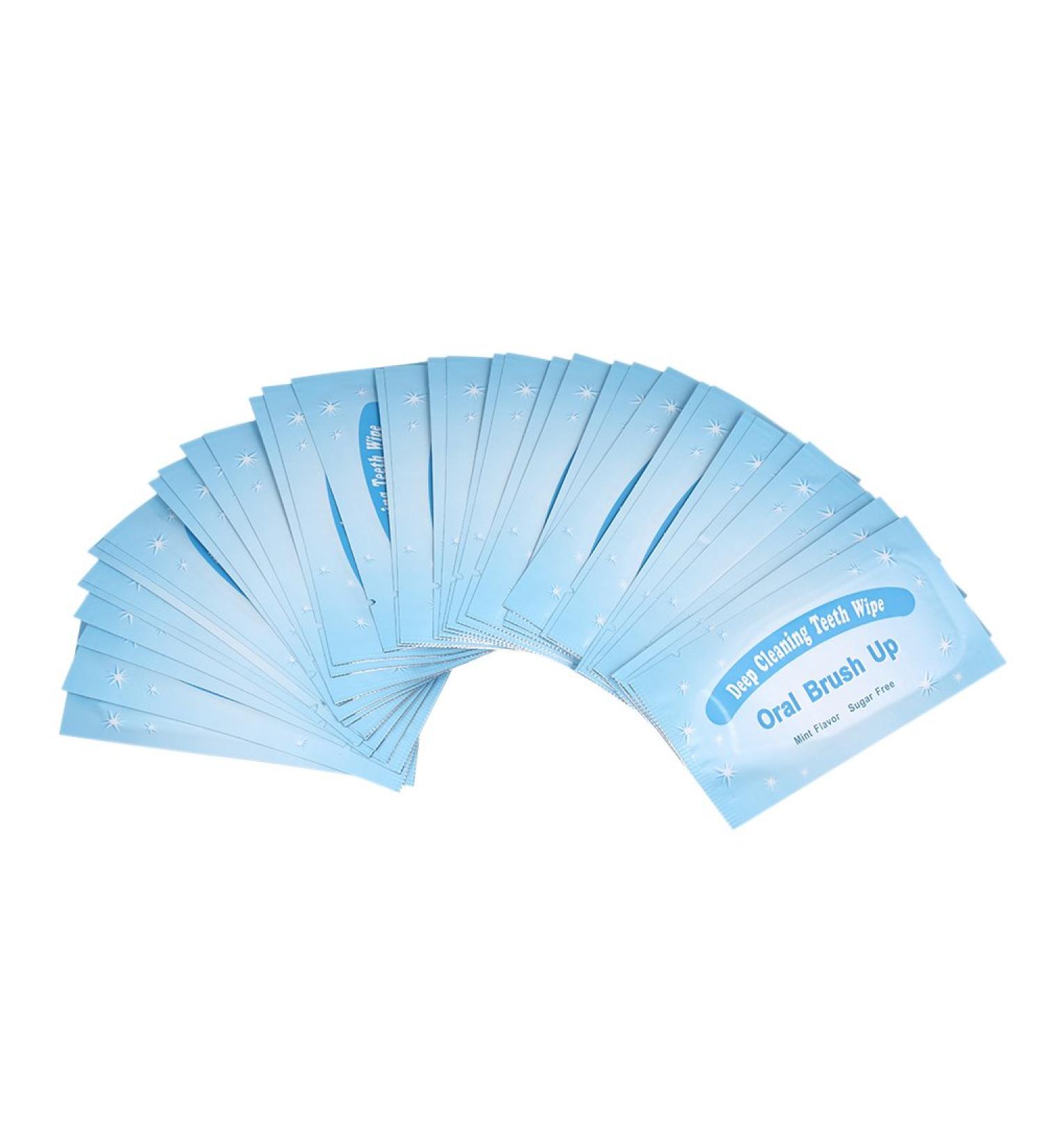 Mint-Flavored Teeth Whitening Oral Cleaning Wipes - 100 Count (Pack of 1) - Buy Online on GoSupps.com