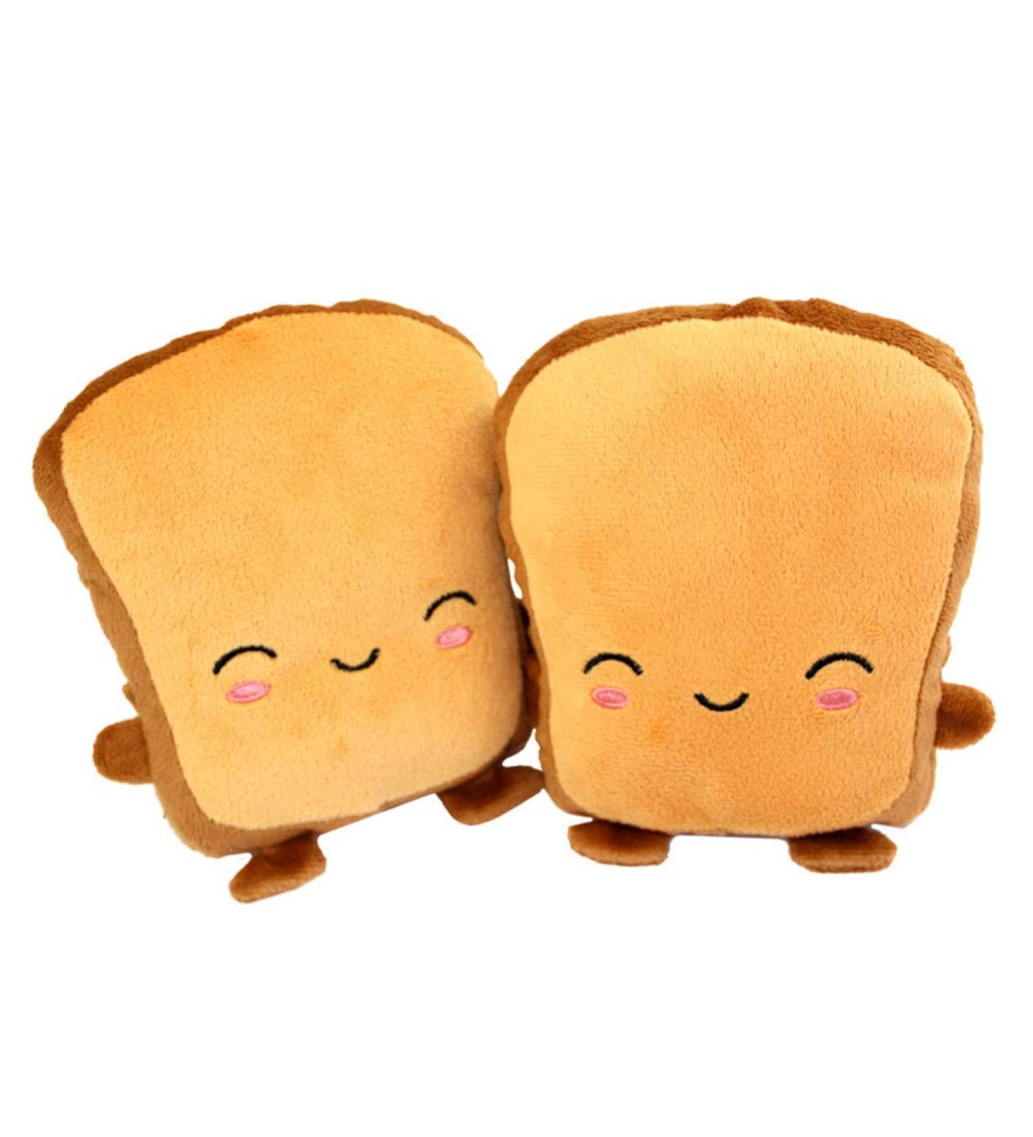 LEAQU Warm Winter Gloves 1 Pair Cute Cartoon Toast Soft USB Hand Warmer Fingerless Gloves Gloves for Typing Gaming Smile Face - Buy Online on GoSupps.com