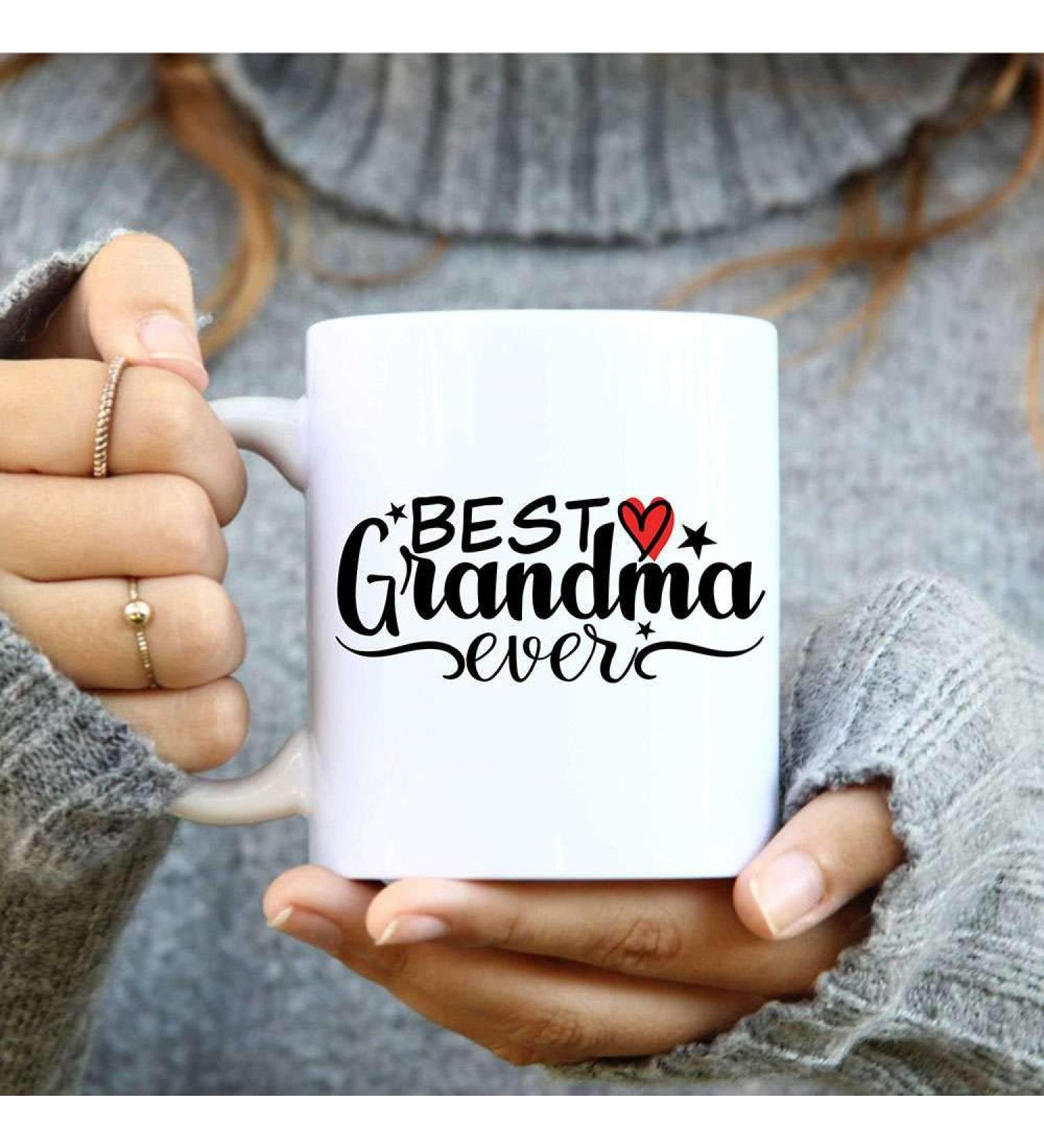 Best Grandma Ever Gift For Grandmother Mothers Day Gift 11 OZ White 11 Oz