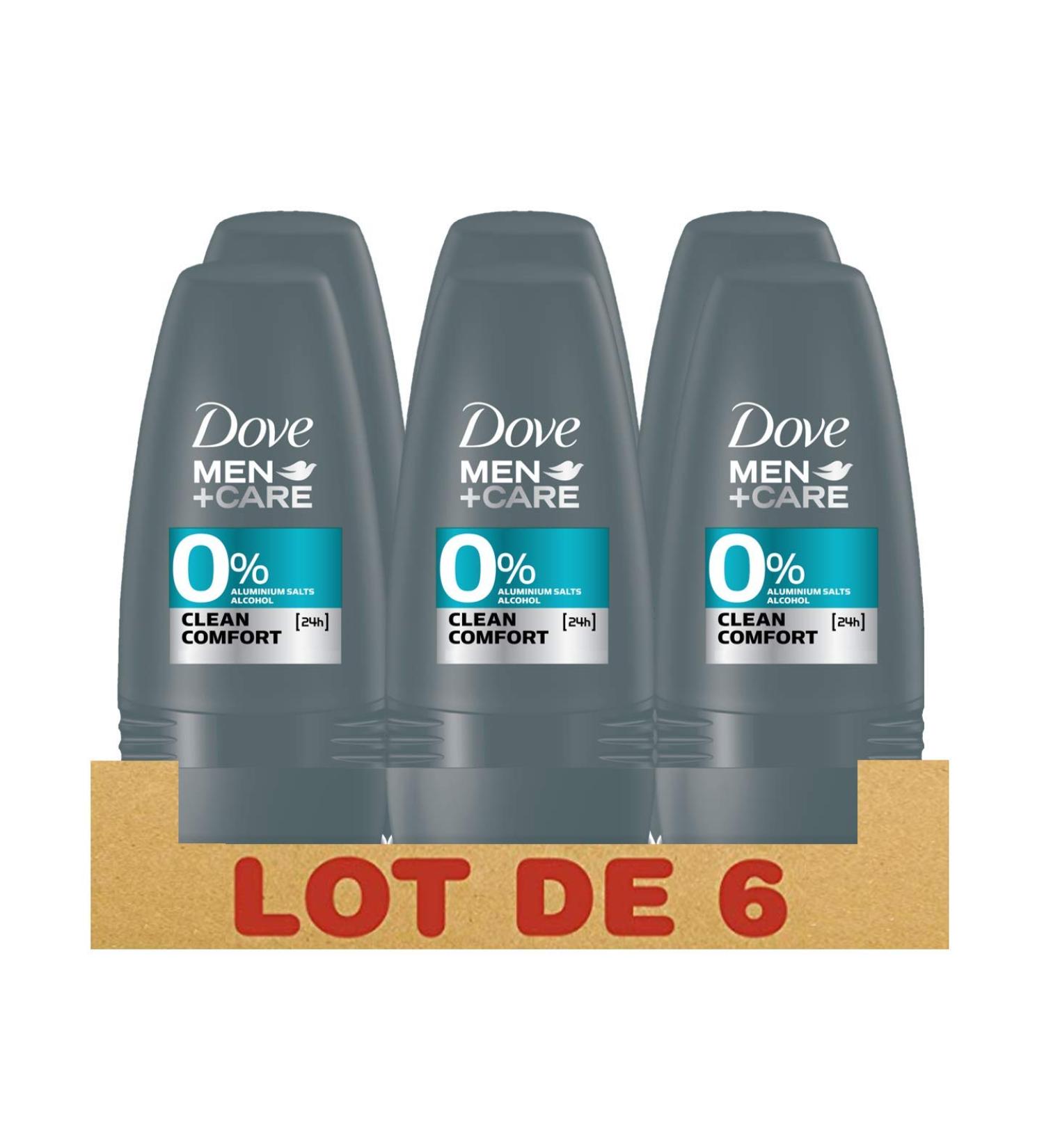  DOVE MEN + CARE Dove Men + Care Men's Deodorant Ball Clean Comfort Anti-Perspirant Protection 48 Hours (Pack of 6 x 50 ml) - Buy Online on GoSupps.com