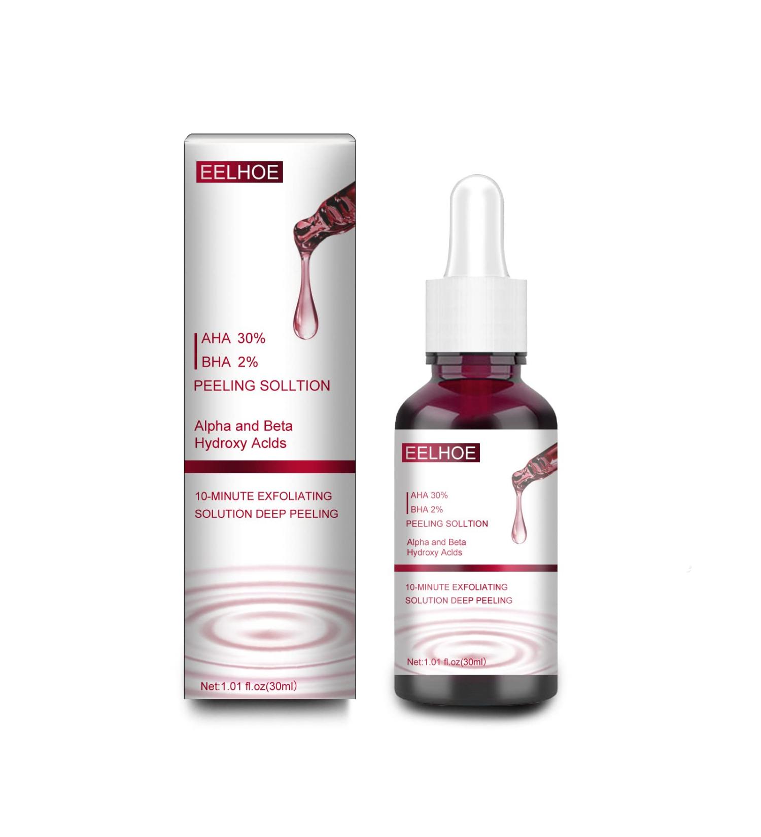 AHA 30% + BHA 2% Peeling Solution - Exfoliating Serum for Blemishes Pore Congestion & Fine Lines | 30ml International Shipping - Buy Online on GoSupps.com