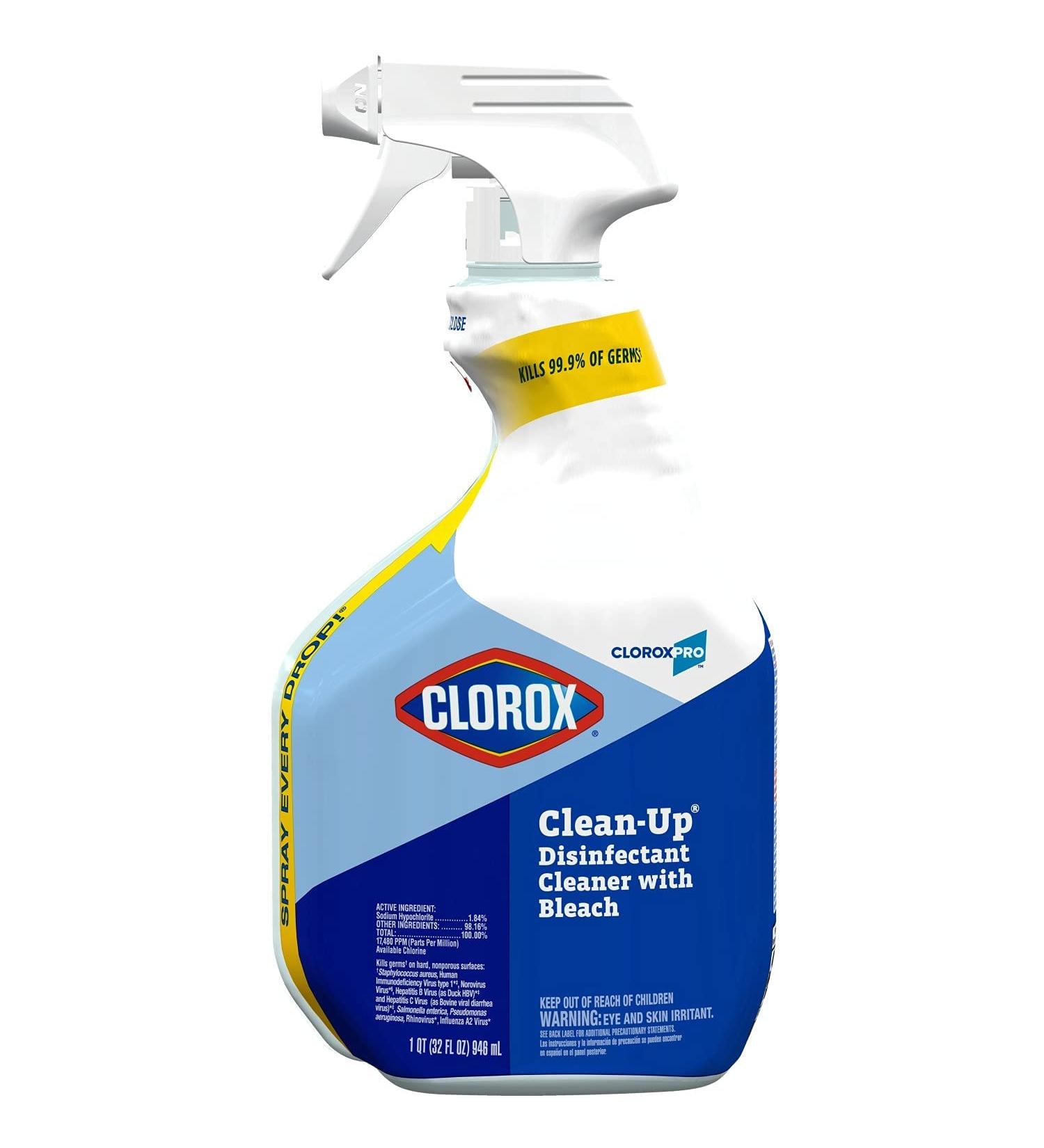 Clorox Clean-Up CloroxPro Disinfectant Cleaner with Bleach Spray 32oz (35417) - Buy Online on GoSupps.com