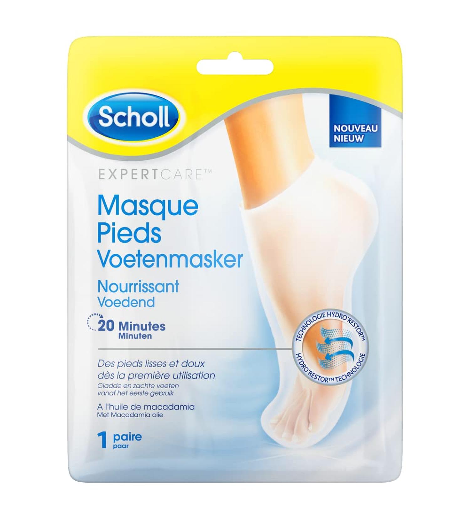 Scholl Expert Care Foot Mask - Nourishing Foot Care for Soft Healthy Feet | 1 Pair - International Shipping Available - Buy Online on GoSupps.com
