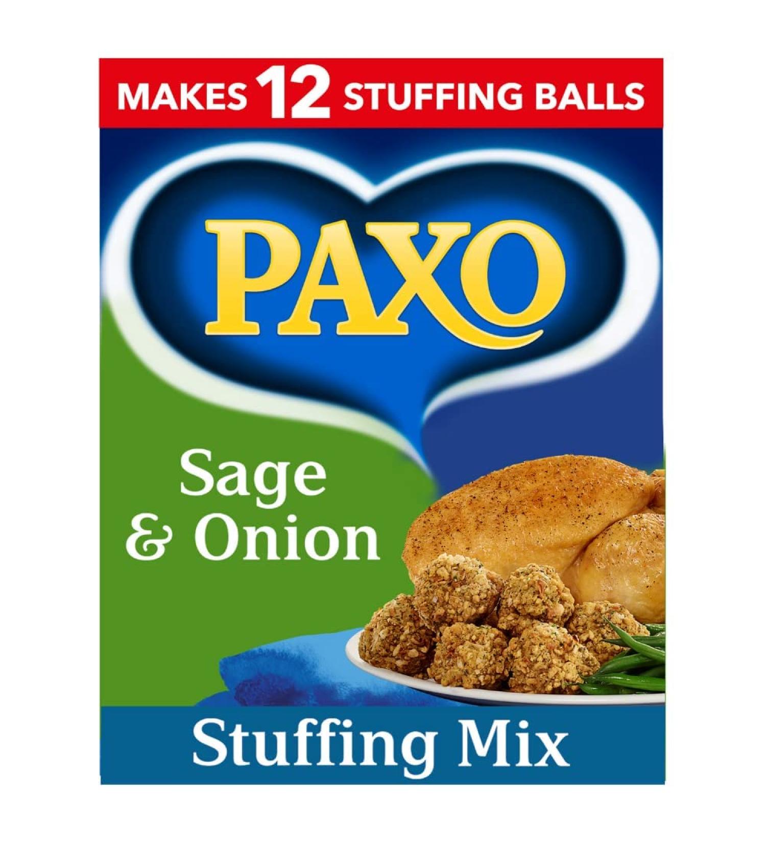 Paxo Sage & Onion Stuffing 170g (6oz) - Pack of 3 | Delicious Seasoning Mix - Buy Online on GoSupps.com