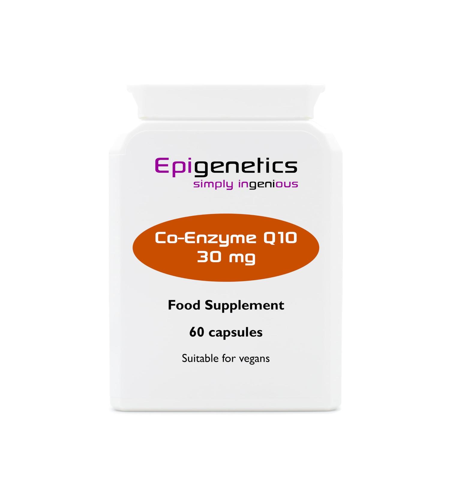Co-Enzyme Q10 30mg | Delayed Release Ubiquinone (Ubiquinol) CoQ10 (Bypasses Stomach Acid) | 60 Vegan Friendly Capsules | 1 Capsule Daily (2 Month Supply)