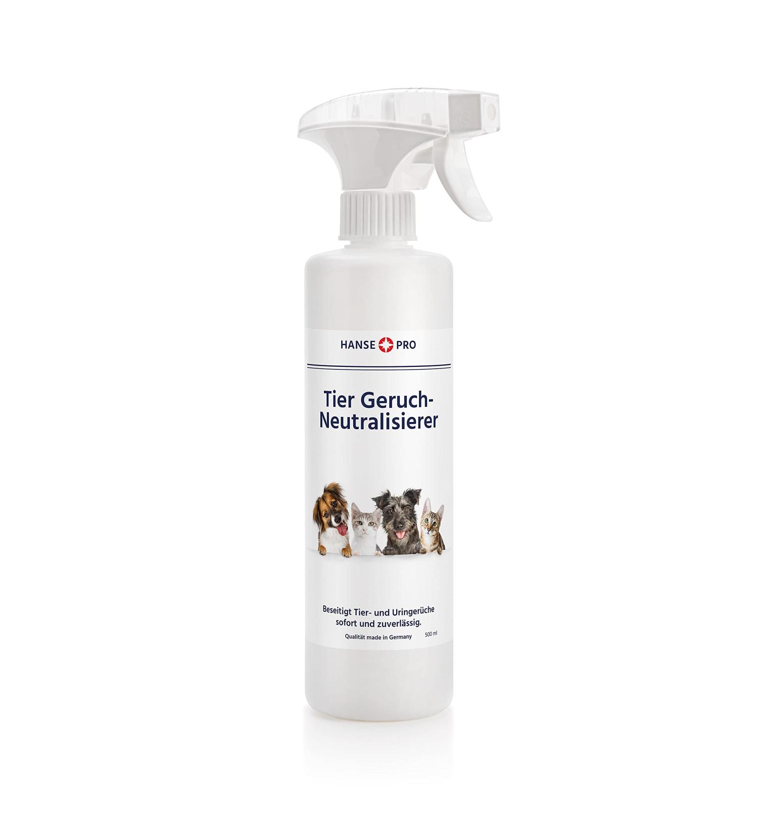 HansePro Animal Odor Neutralizer 500ml | Odor Remover & Stain Eliminator for Cat & Dog Urine | Effective Odor Killer - Buy Online on GoSupps.com