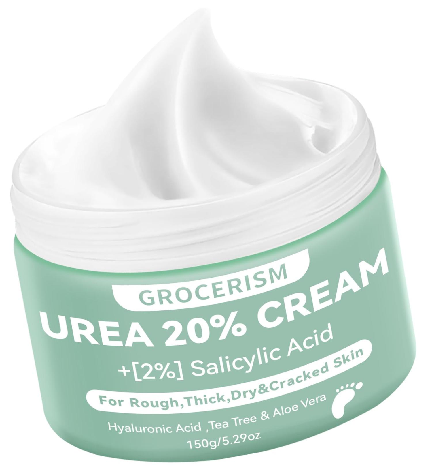 Shop Urea Cream 20% (150g) - Deep Moisture Foot & Hand Cream with Hyaluronic Acid Tea Tree & Aloe Vera - Effective Callus Remover & Skin Softener | International Shipping - Buy Online on GoSupps.com
