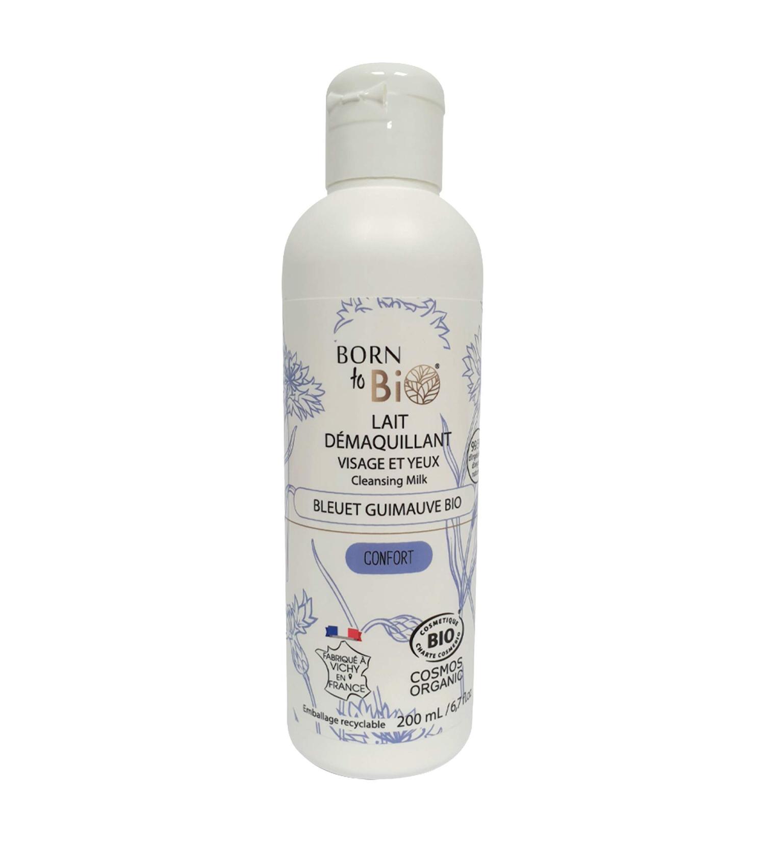 BORN TO BIO Organic Cornflower Marshmallow Comfort Cleansing Milk Ecocert Certified 200 ml