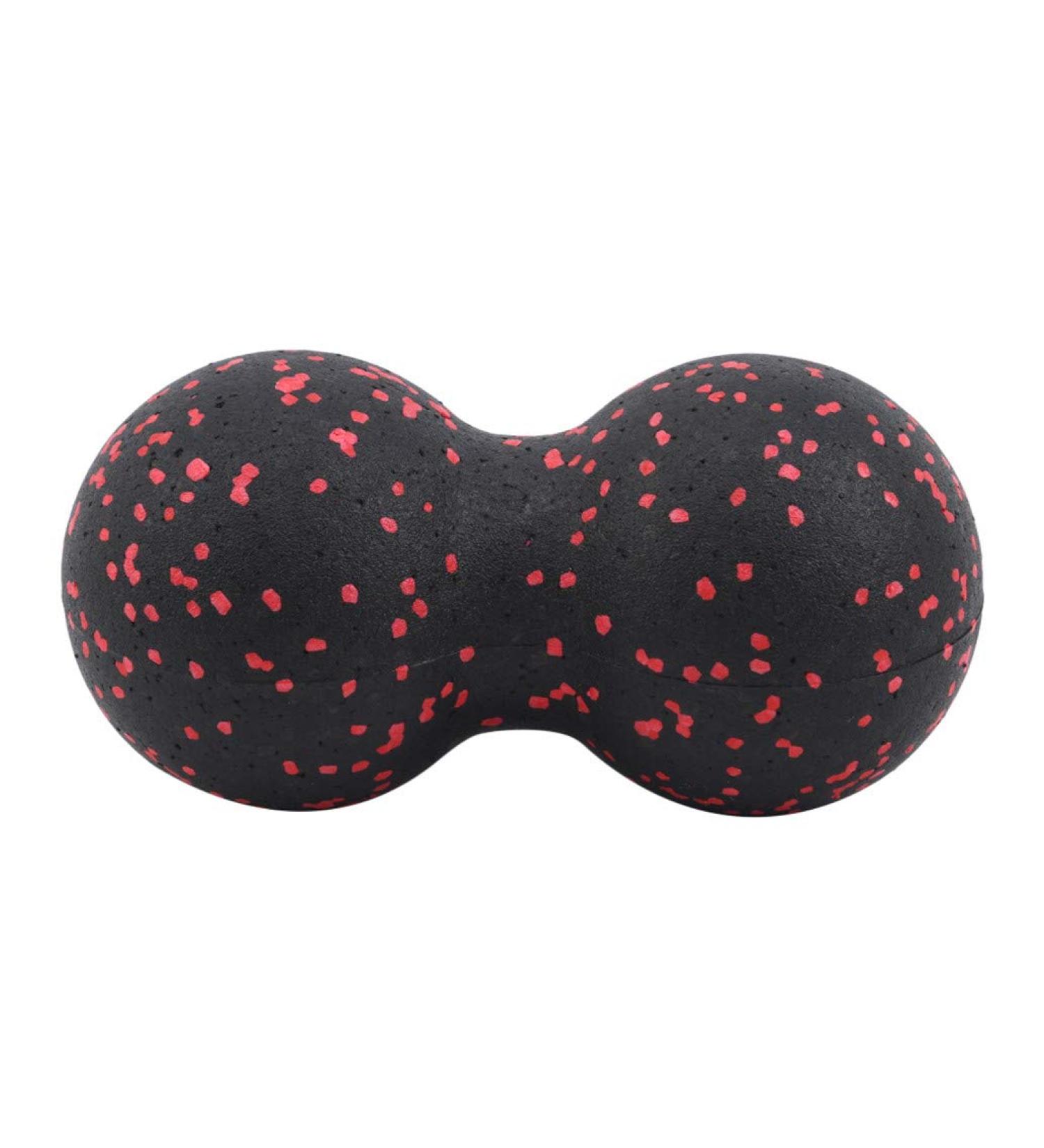 Buy Peanut Massage Ball - Double Lacrosse Trigger Point Duo Ball for Myofascial Release | Black Red - International Shipping Available - Buy Online on GoSupps.com