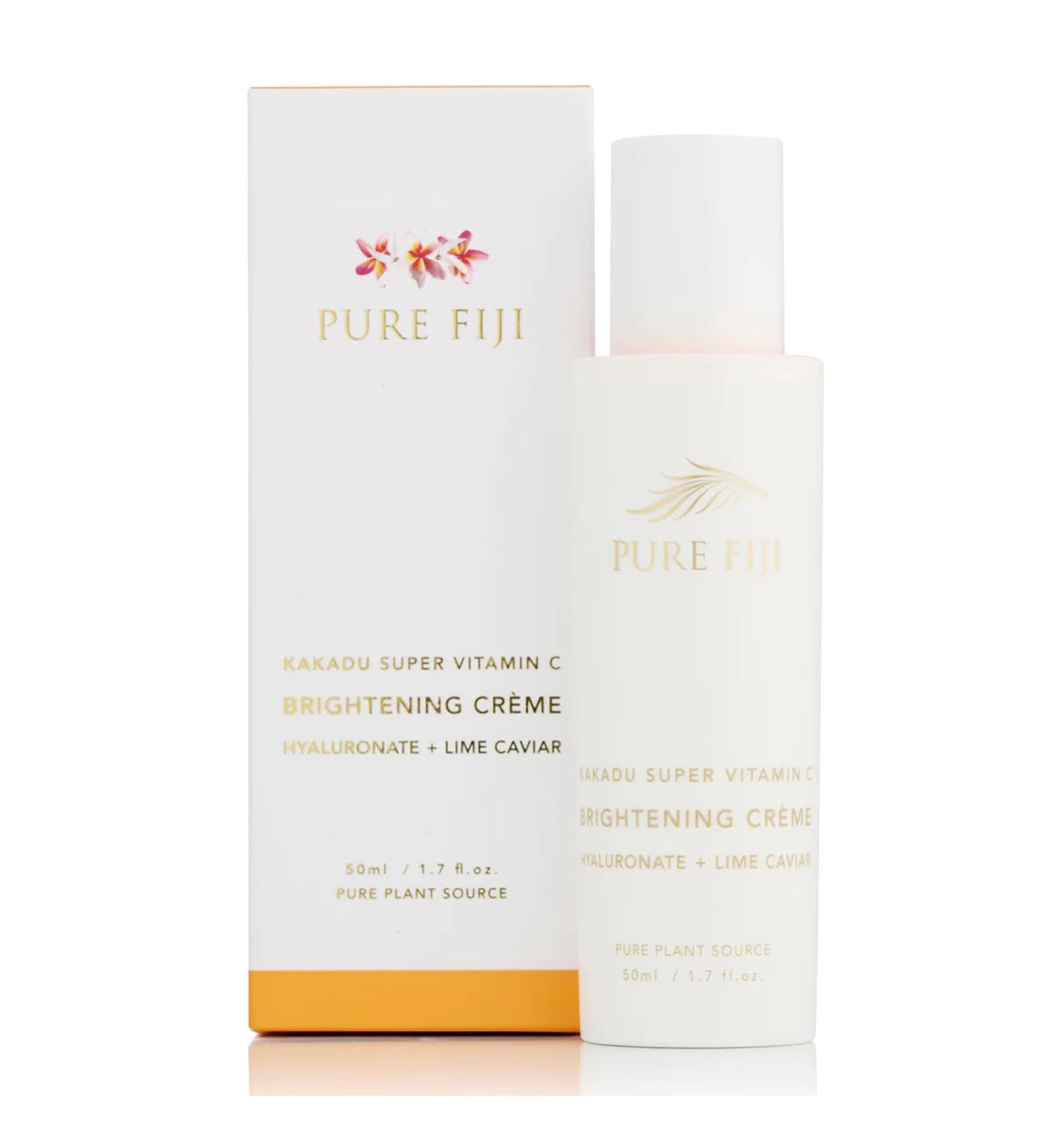 PURE FIJI Face Cream Brightening Creme with Lime Caviar Brightening and Hydrating Facial Skin Vitamin C Face Visibly Enhances Skin Tone (1.7oz/50ml) - Buy Online on GoSupps.com