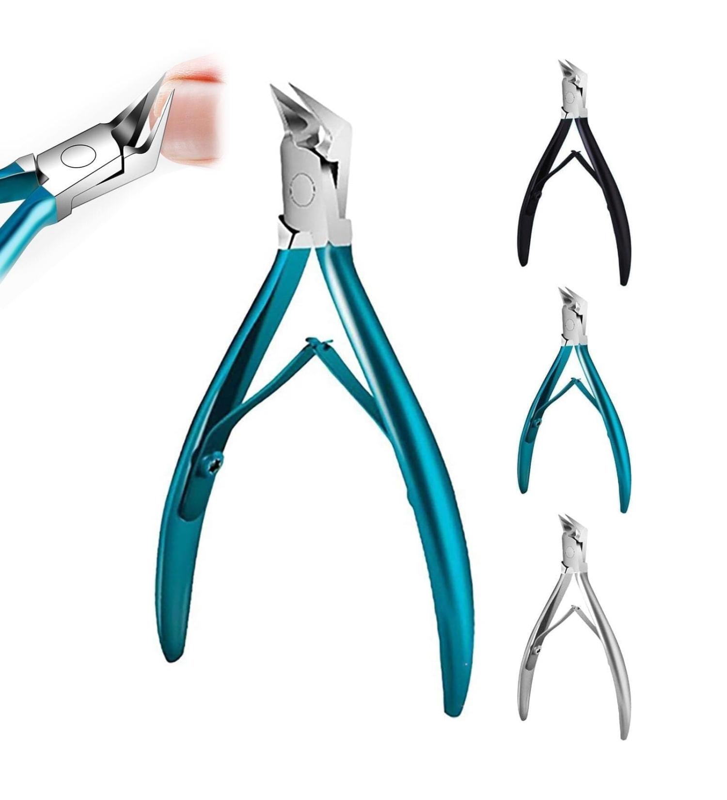 Grishay Easyclip Nail Clippers Cuticle Nippers Straight Blade Toenail Clippers Long Handle Toenail Cutters Toenail for Thick Ingrown Nails Ingrown Toenail Clippers(A) - Buy Online on GoSupps.com